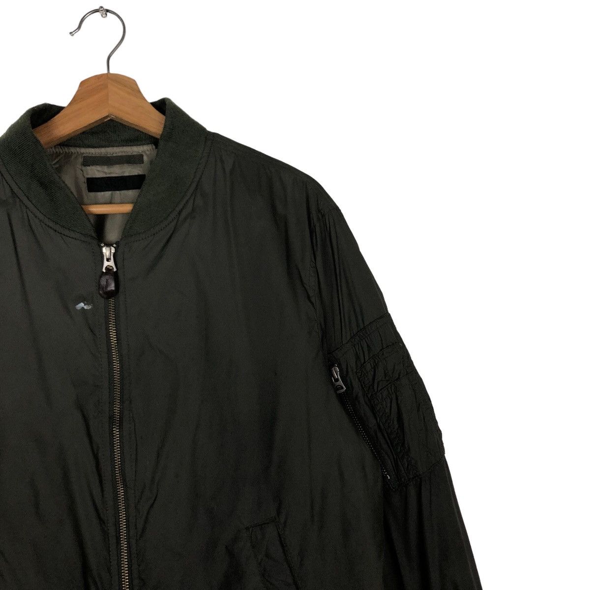 Japanese Brand Vintage Bomber Jacket Fly Military Uniqlo Japan IsseyMiyake Size US L / EU 52-54 / 3 - 6 Thumbnail