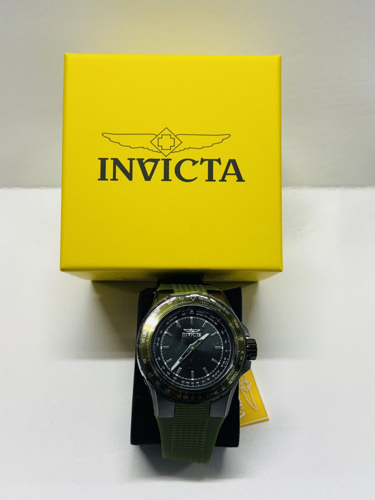 Invicta INVICTA Aviator 50mm Stainless Steel Gunmetal Dial Quartz Size 46 - 2 Thumbnail