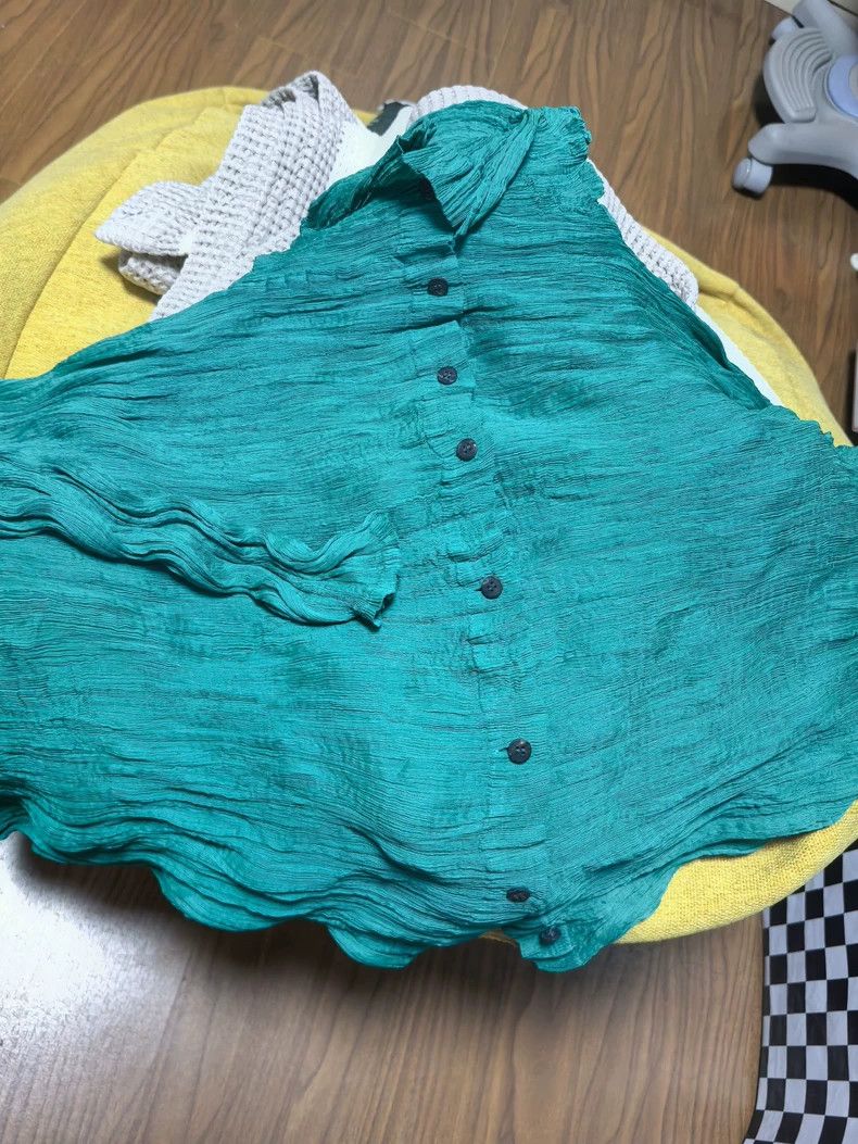 Issey Miyake Issey Miyake A blue cardigan coat Size XS / US 0-2 / IT 36-38 - 1 Thumbnail