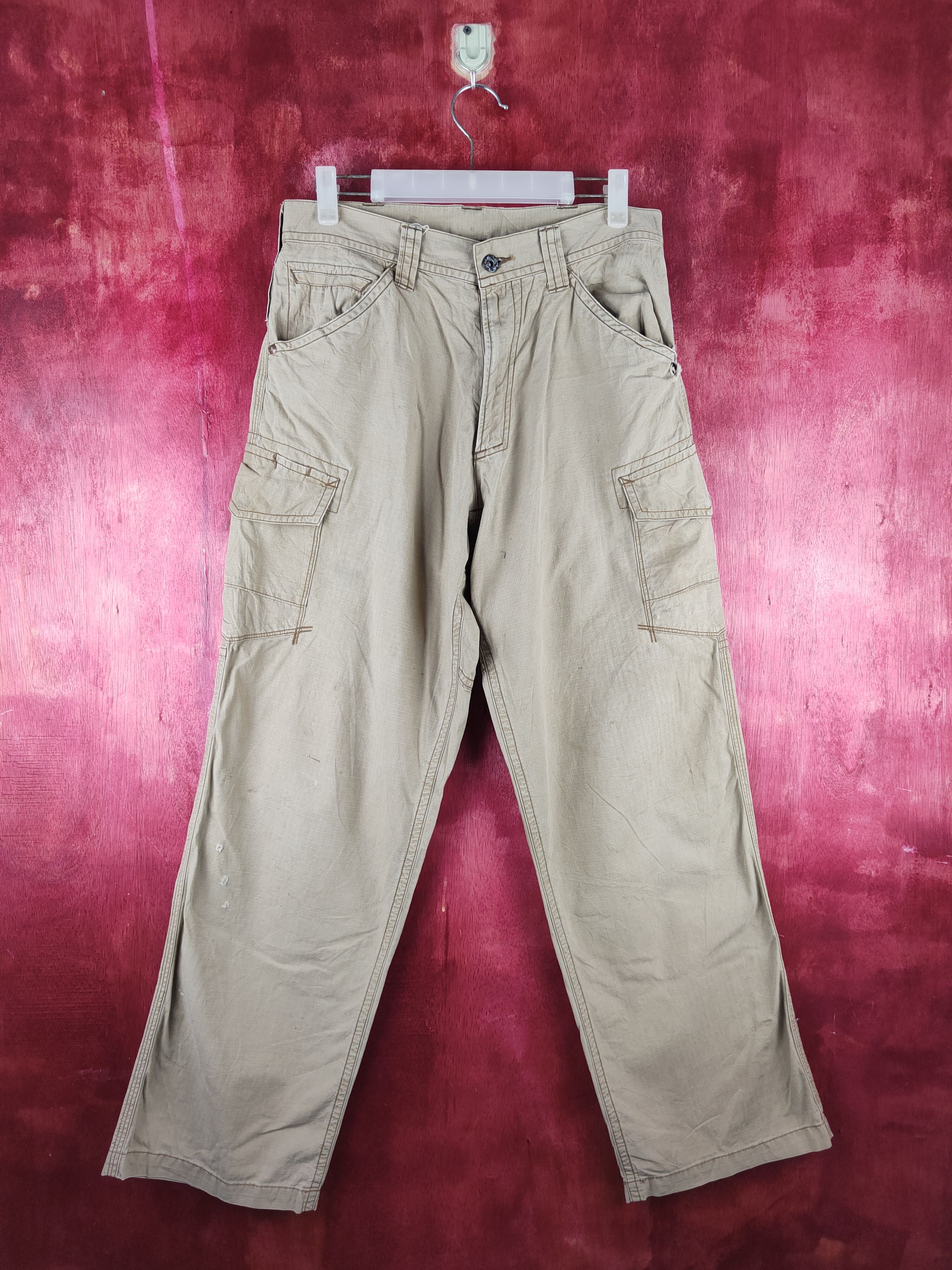 Japanese Brand Burtle Brown Multipocket Baggy Cargo Pants N#S21 Size US 30 / EU 46 - 1 Thumbnail