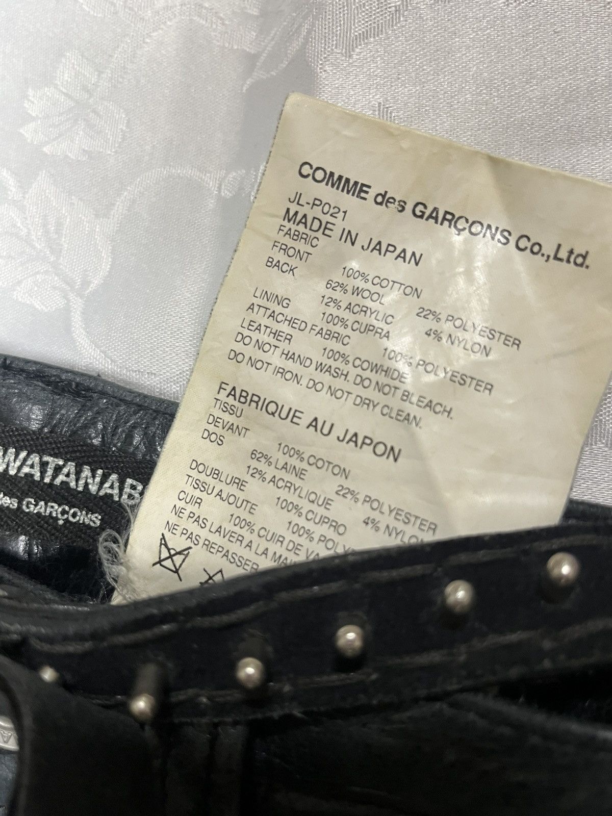 Comme des Garcons × Japanese Brand × Junya Watanabe JUNYA WATANABE WASHING BELTED PANTS Size US 28 / EU 44 - 5 Thumbnail