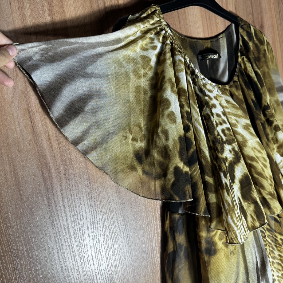 Roberto Cavalli luxury asymmetric roberto cavalli midi dress tiger pattern Size M / US 6-8 / IT 42-44 - 5 Thumbnail