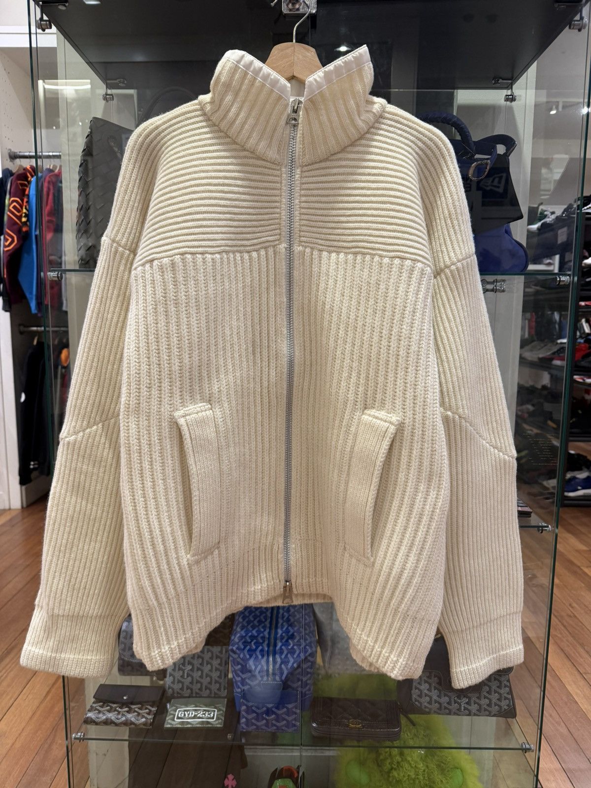 Sacai Sacai Knit Full Zip Sweater Size US XL / EU 56 / 4 - 1 Thumbnail