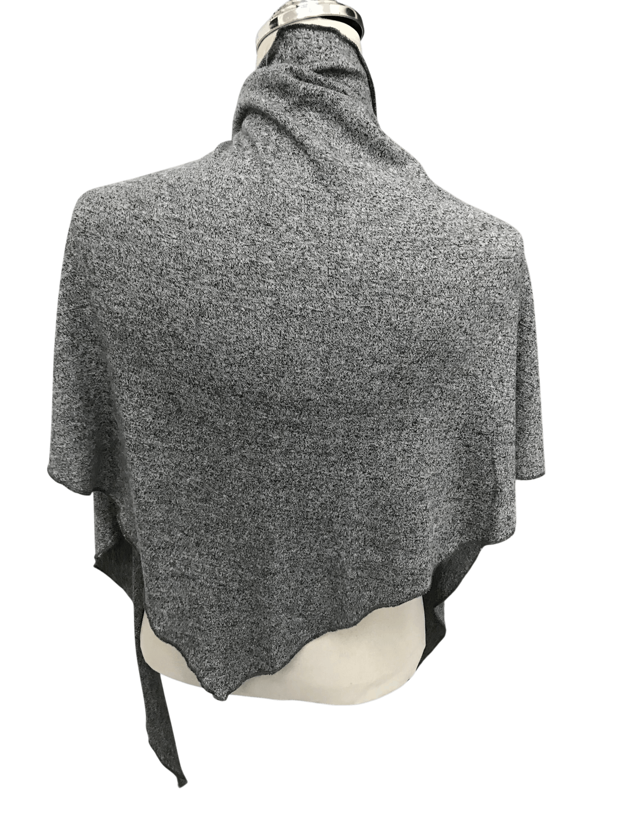 agnes b. Agnes B. 3, Rue Du Jour Wool Scarf Muffler Poncho Wrap V568 Size ONE SIZE - 2 Thumbnail