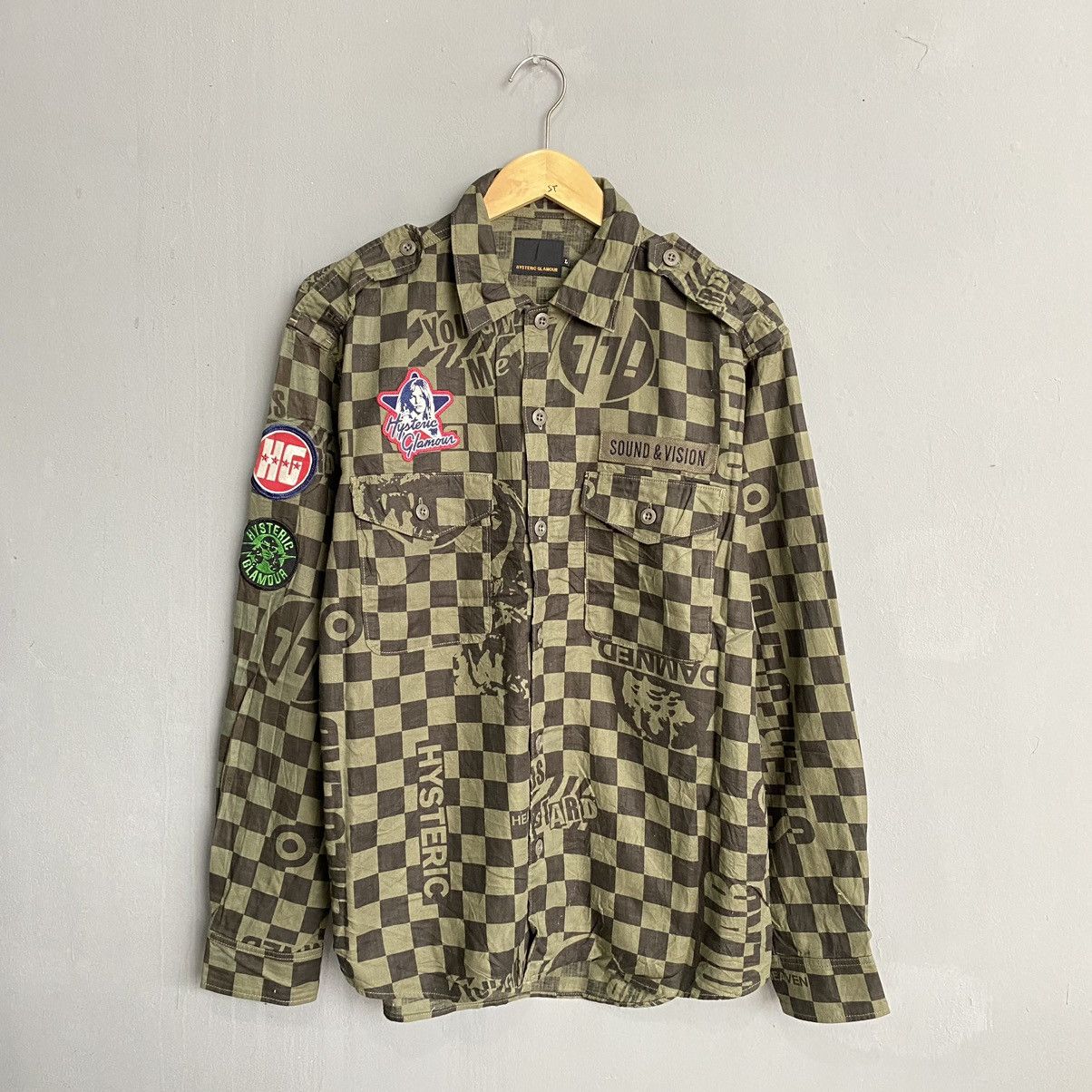 image of Hysteric Glamour Sound & Vision Shirts, Men's (Size Large)