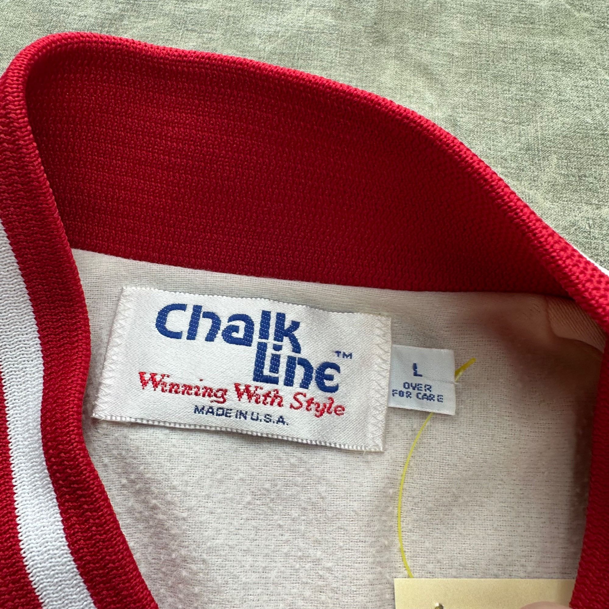 Vintage Vintage 80s/90s Chalk Line Arkansas Razorbacks Satin Bomber Size US L / EU 52-54 / 3 - 4 Thumbnail