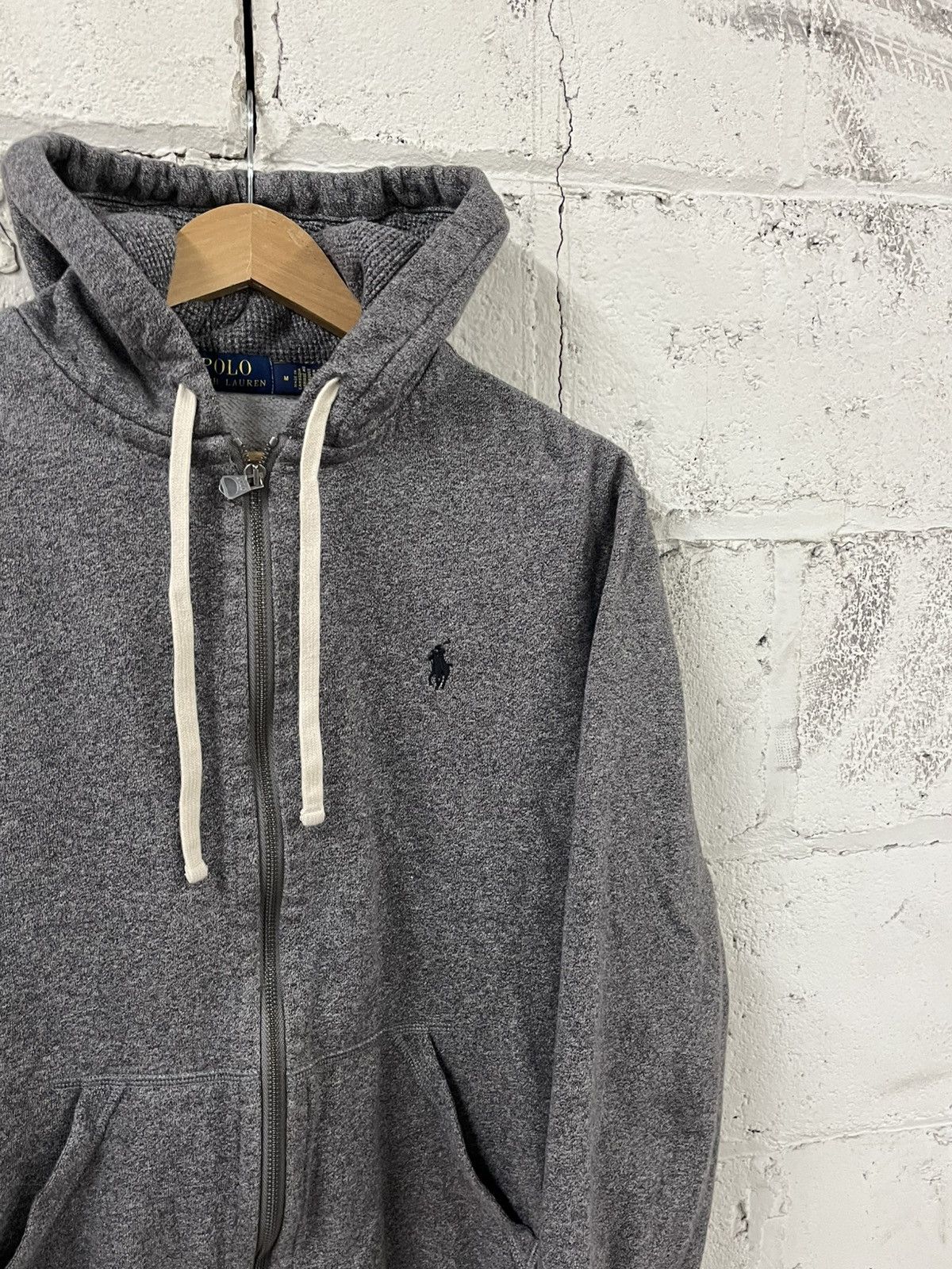 Polo Ralph Lauren Polo Ralph Lauren vintage zip up thermal line hoodie Y2K Size US M / EU 48-50 / 2 - 2 Thumbnail