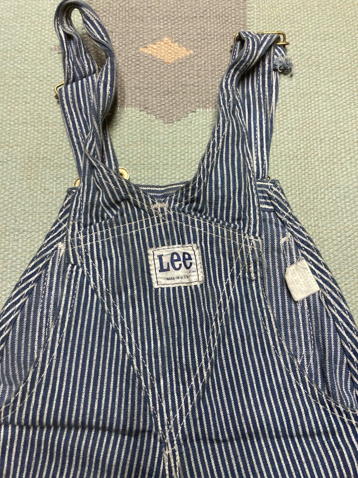 Vintage 70s lee overalls hickory engineer stripe pinstripe 25x30 Size 25" / US 0 / IT 36 - 9 Thumbnail