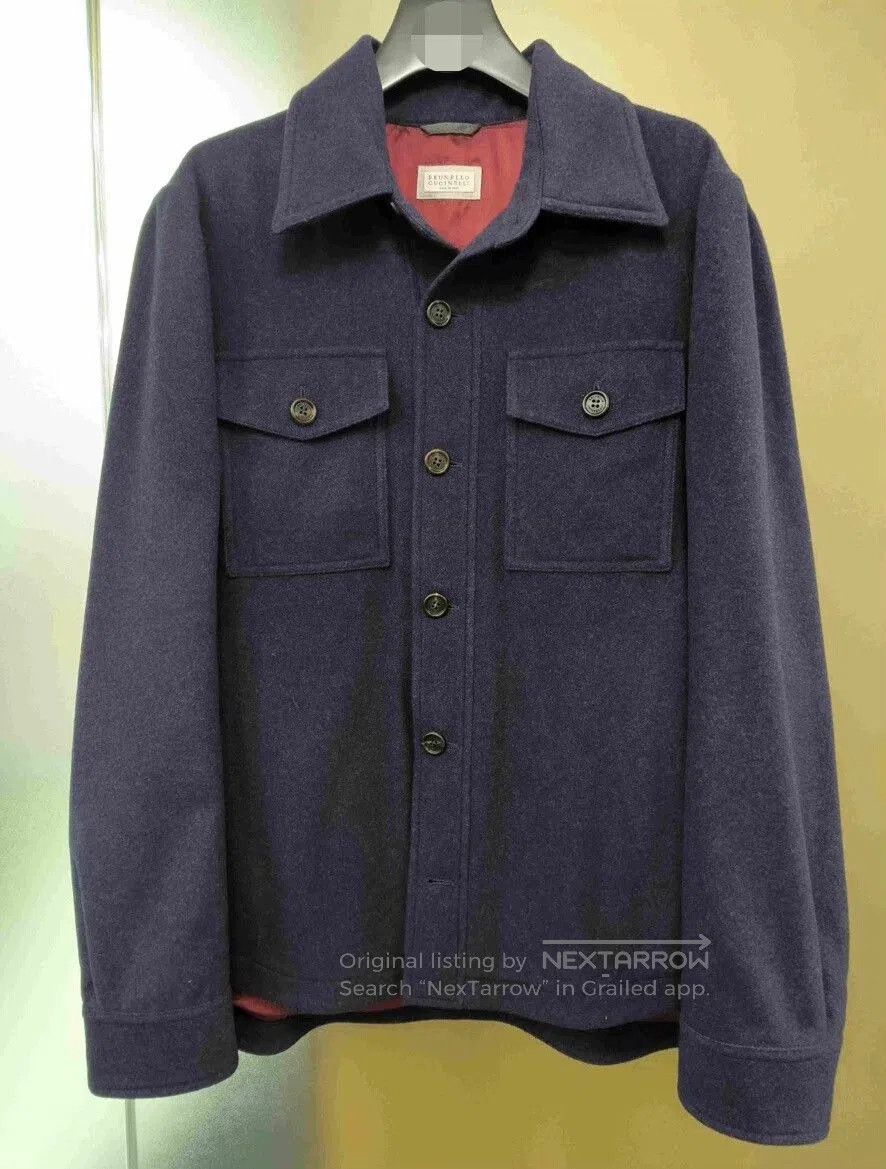 Brunello Cucinelli Brunello Cucinelli Cashmere Shirt Jacket. Size US M / EU 48-50 / 2 - 1 Thumbnail