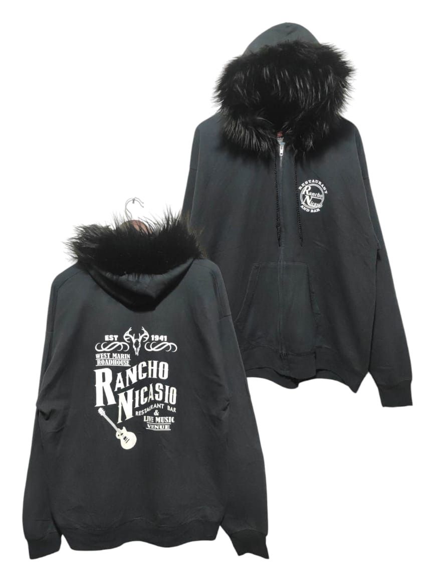 If Six Was Nine Rancho Nicasio Zipper Fur Hoodie LGB IfSixWasNine style Size US XL / EU 56 / 4 - 1 Thumbnail