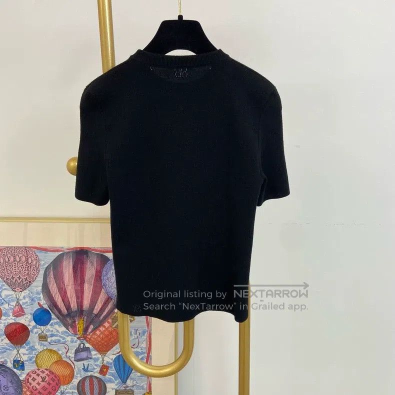 Balenciaga Balenciaga Black Openwork Knit Top Size US M / EU 48-50 / 2 - 2 Thumbnail