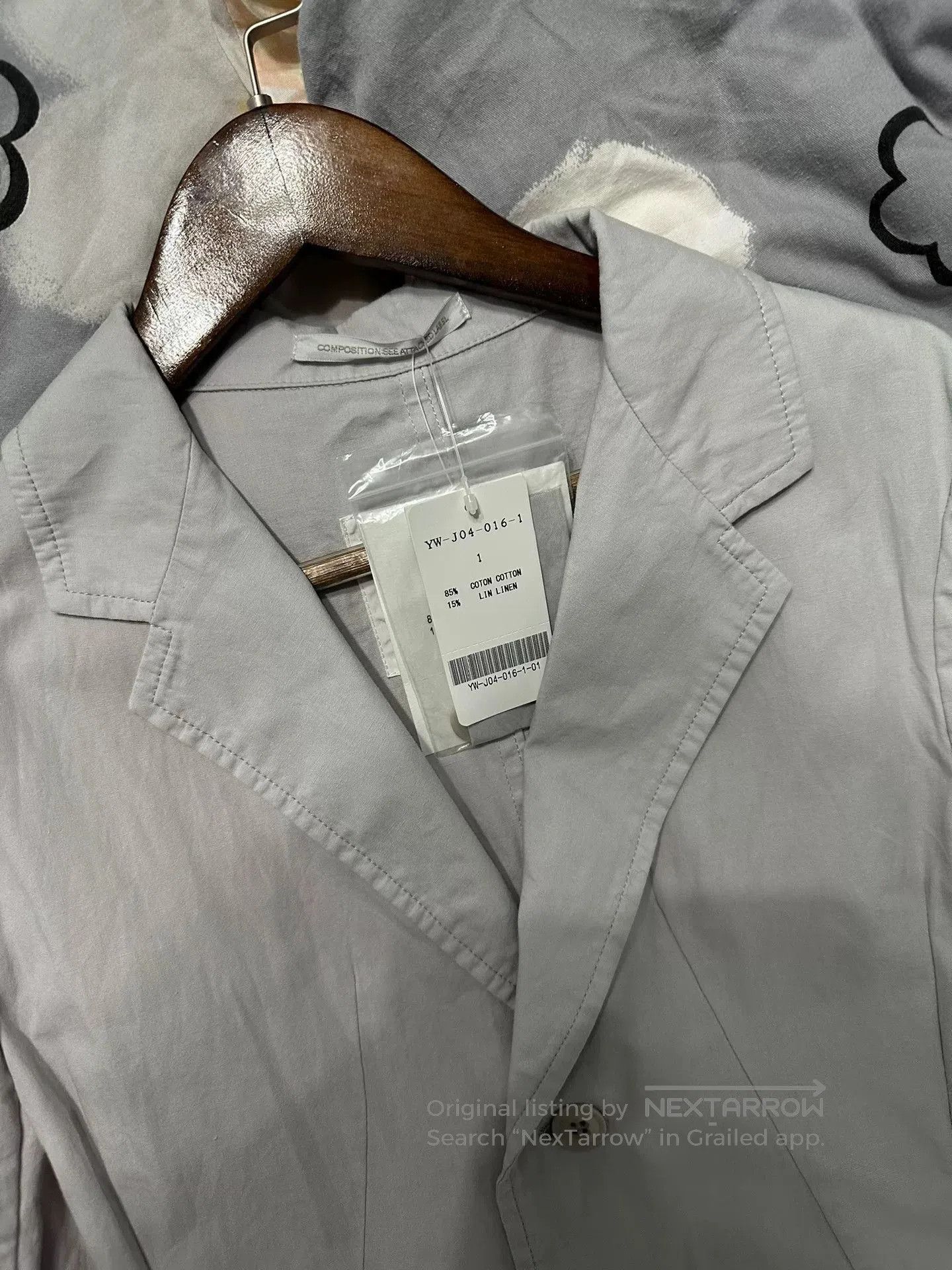 Y's Y's Gray Casual Blazer Jacket. Size M / US 6-8 / IT 42-44 - 2 Thumbnail