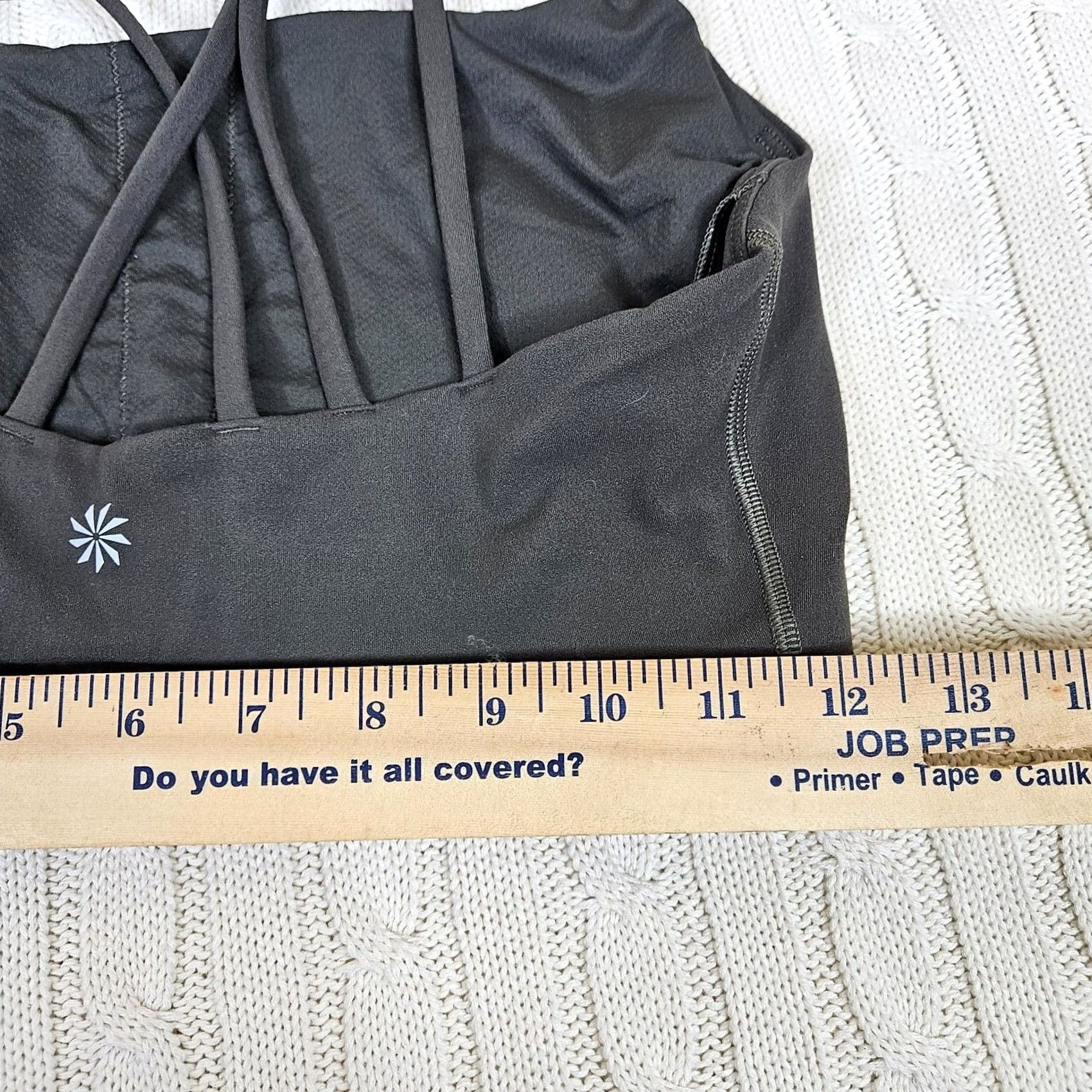 Athleta Athleta Sports Bra Women's Black Size S Crossback Nylon Polyester Spandex Wireless Full Cup Breathable Size ONE SIZE - 5 Thumbnail