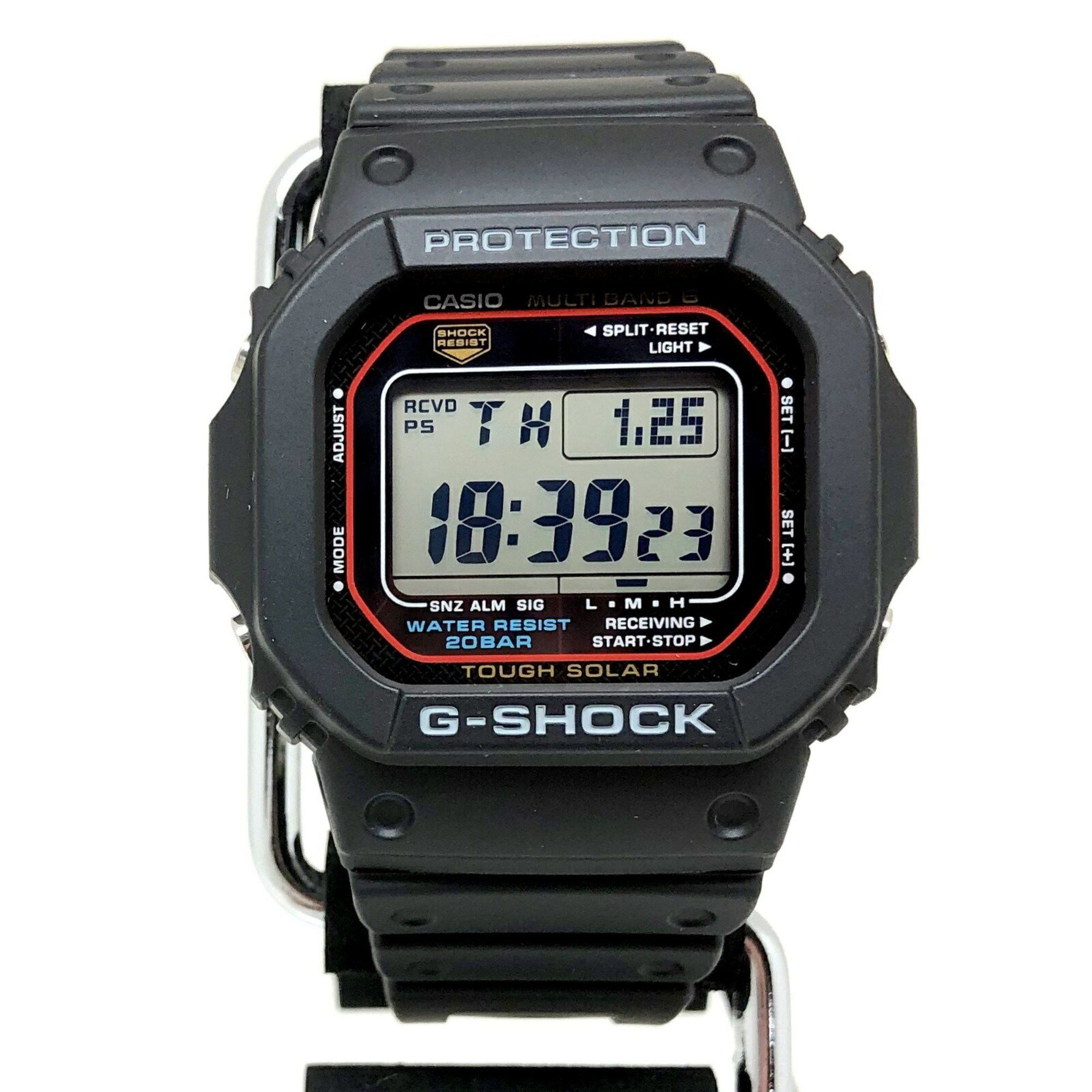 image of Casio G-Shock Watch Gw-M5610U-1Jf Radio Solar Square Face Black Digital Men's Itbprqaq8I4G