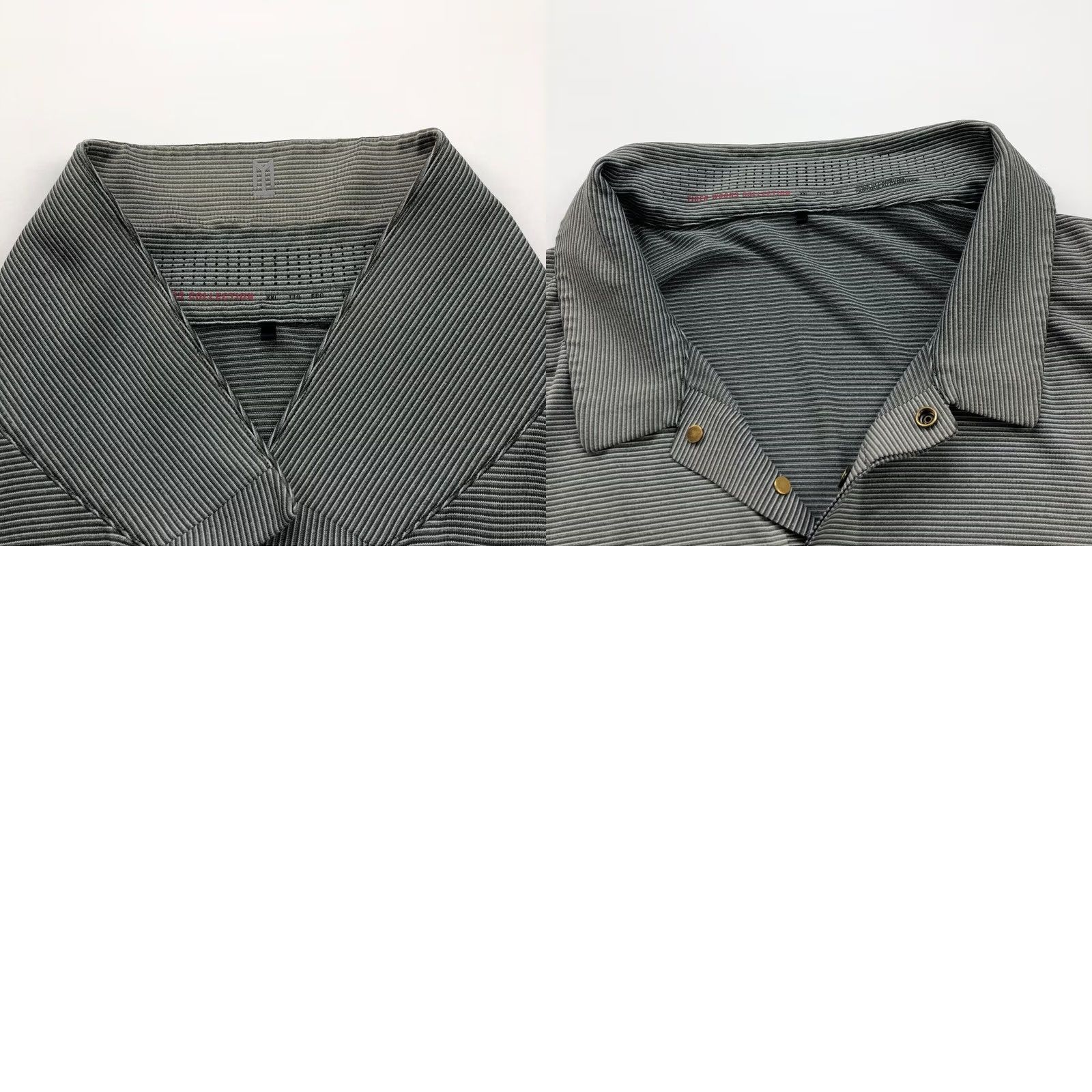 Nike Nike Tiger Woods Dri Fit Golf Button Polo Shirt Striped XXL Gray Size US XXL / EU 58 / 5 - 9 Thumbnail