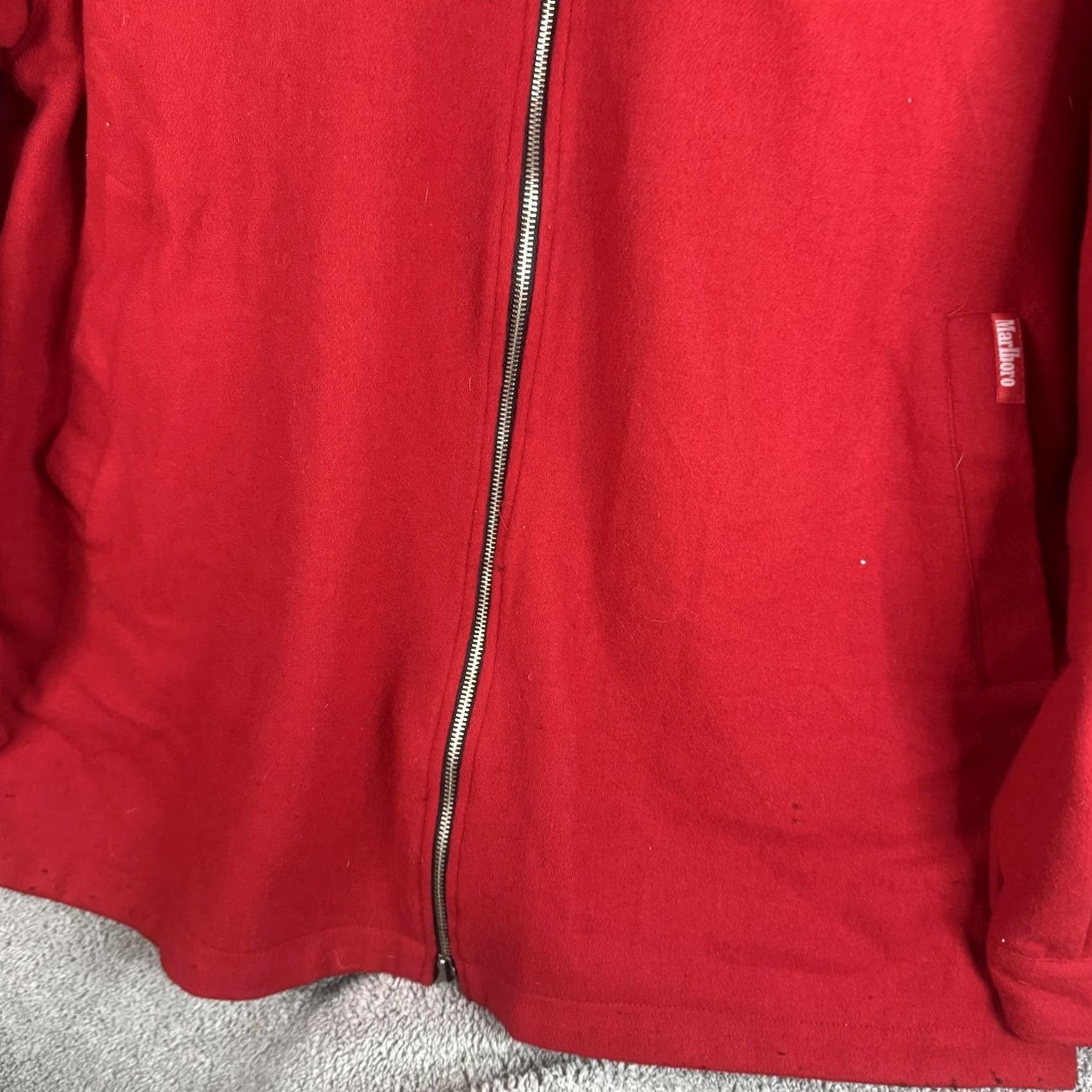 Marlboro Marlboro Jacket Mens 2XL Reversible Wool Full Zip Overcoat Outdoor Red Black Mid-Length Casual Workwear Mens Size US XXL / EU 58 / 5 - 2 Thumbnail