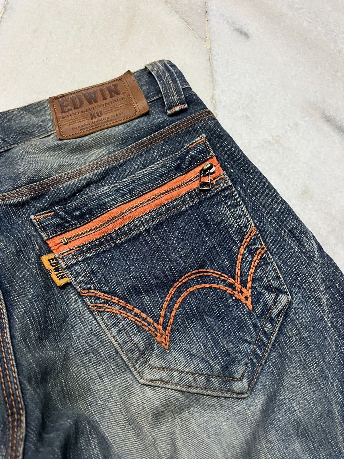 Edwin × If Six Was Nine × Japanese Brand 💥Flare💥 Edwin Exclusive Vintage XV Distress Mud Wash Jean Size US 34 / EU 50 - 19 Thumbnail