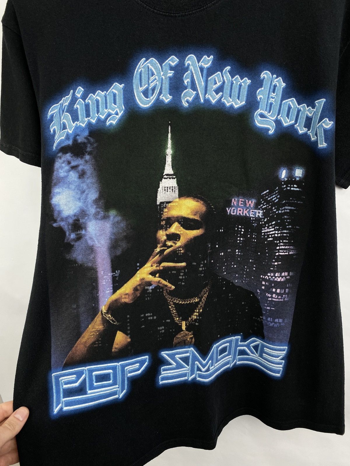 Band Tees × Rap Tees 🇺🇸 Y2K Pop Smoke King of New York Rap T-Shirt Travis Scott Size US M / EU 48-50 / 2 - 4 Thumbnail