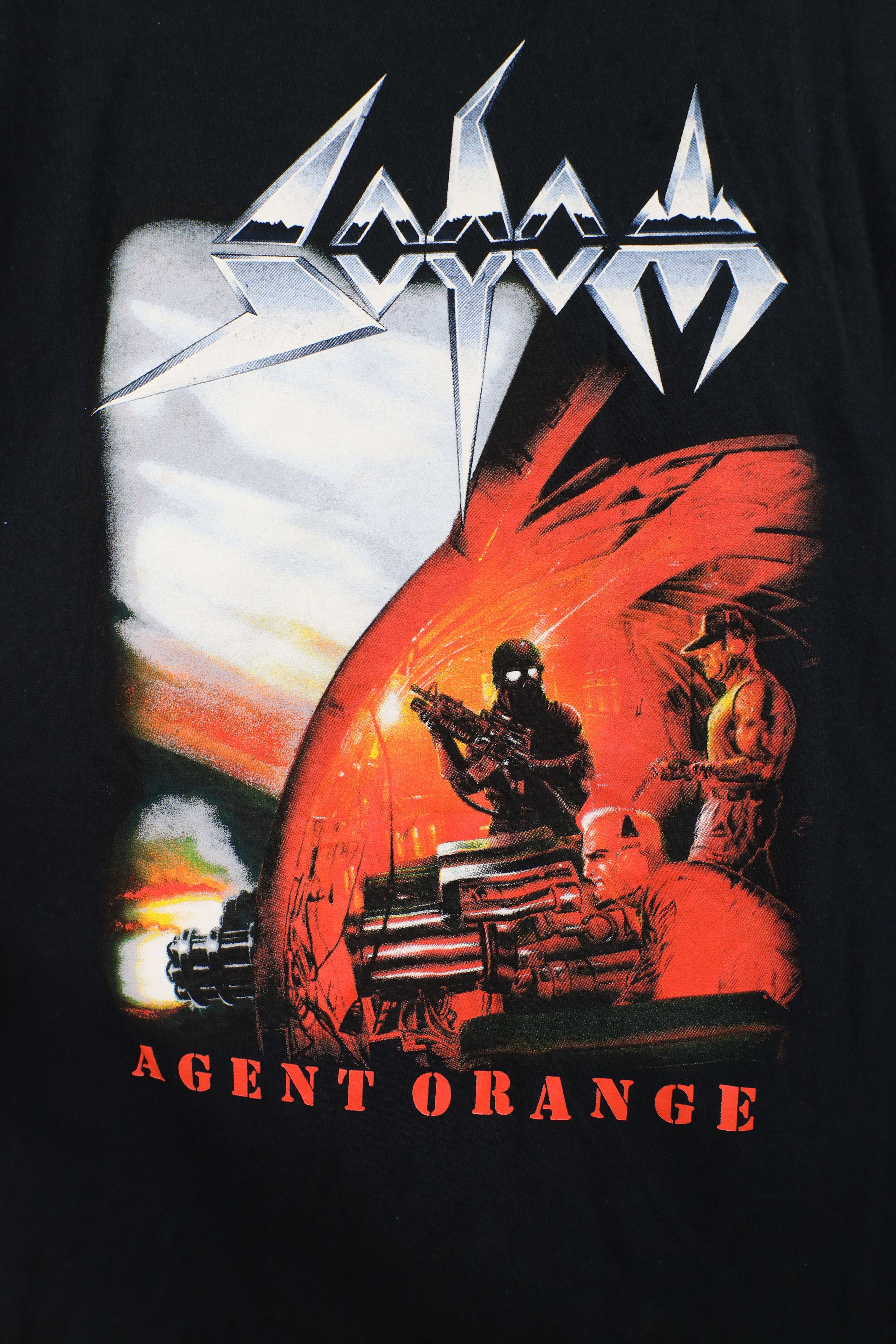 Vintage Retro Y2K Spell Agent Orange Sodom Band Short Sleeve T-Shirt Size US XL / EU 56 / 4 - 4 Thumbnail