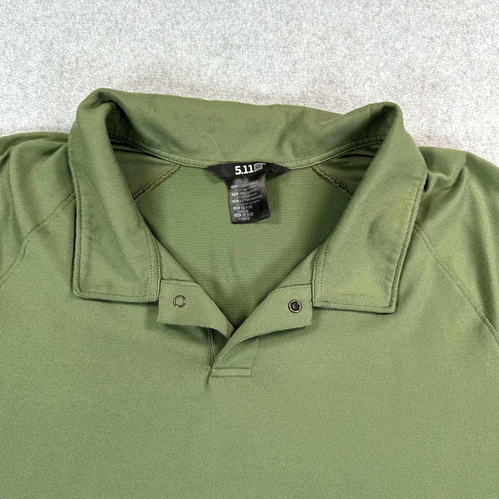 Vintage 5.11 Polo Shirt Mens XL Green Short Sleeve Stretch Performance Workwear Shirt Size US XL / EU 56 / 4 - 3 Thumbnail