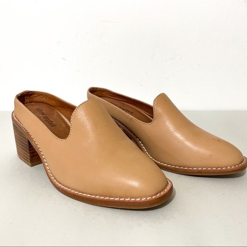 Jeffrey Campbell Jeffrey Campbell Morrigan Tan Leather Loafer Mules 6.5 Size US 6.5 / IT 36.5 - 1 Thumbnail