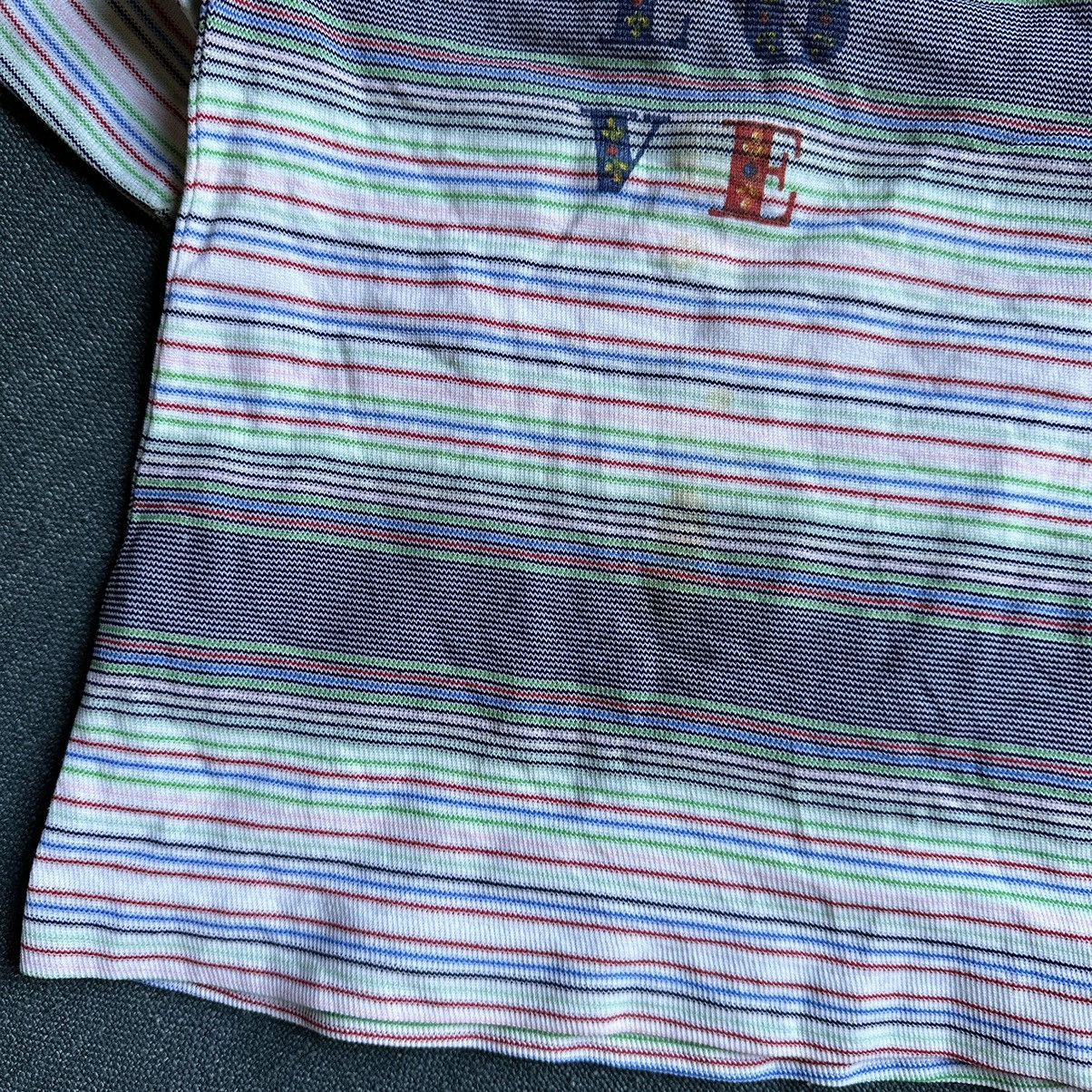 Other × Vintage Perfect Vintage 60s 70s Striped Love Baby Tee Youth Shirt Size XXS / US 00 / IT 34 - 4 Thumbnail