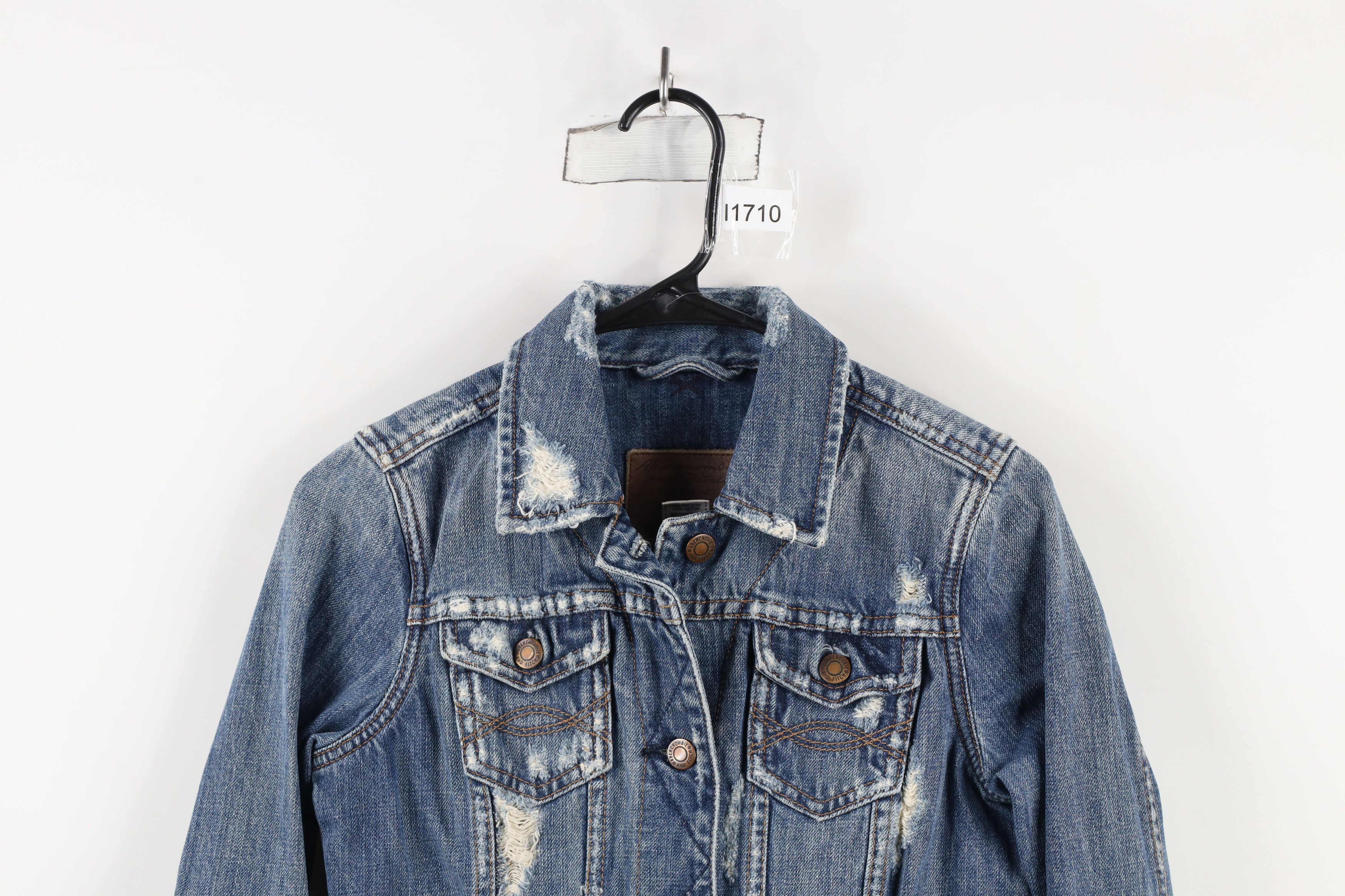 Abercrombie & Fitch × Vintage Vintage Y2K Abercrombie & Fitch Denim Jean Trucker Jacket Size S / US 4 / IT 40 - 2 Thumbnail