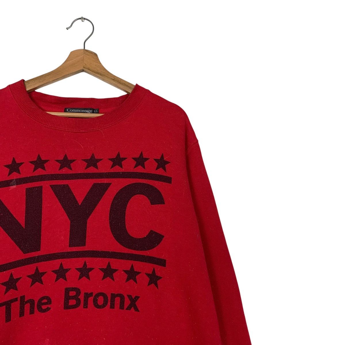 Japanese Brand NYC The Bronx Red Crewneck Sweatshirt Size US L / EU 52-54 / 3 - 5 Thumbnail
