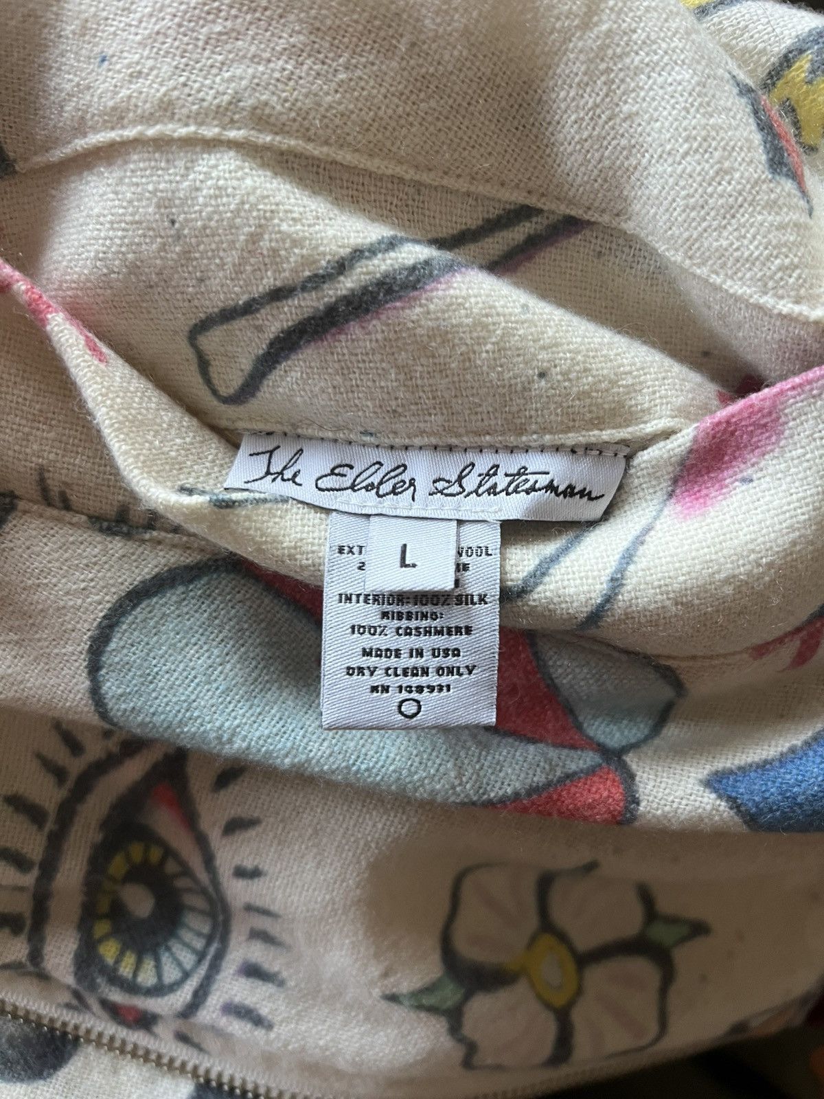 The Elder Statesman The Elder Statesman Reversible Cashmere Bomber Rare Size US L / EU 52-54 / 3 - 10 Thumbnail