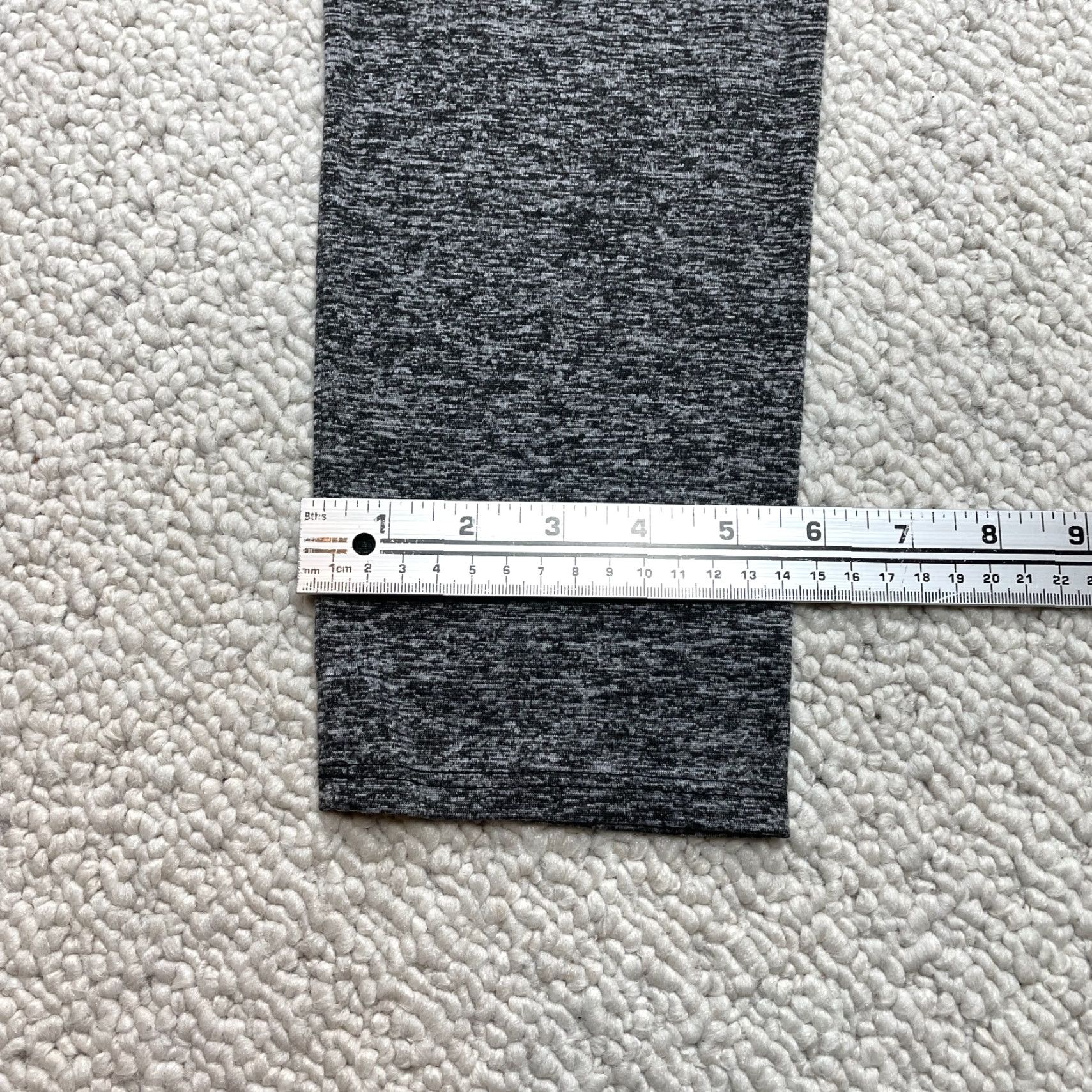 Vintage SEE YOU MONDAY Legging Yoga Pants Womens 30x26 Heather Gray Activewear Pants 30 in Gray 88% Polyester/12% Spandex Athletic Stretch Womens Size 30" / US 8 / IT 44 - 2 Thumbnail