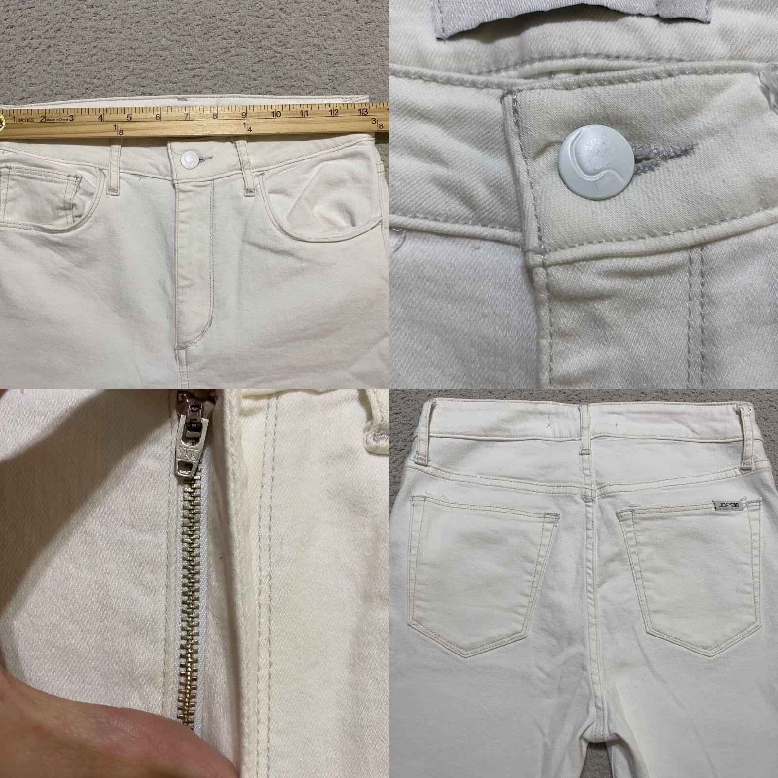 Vintage Joe's Jeans Womens Jeans White Light Wash Skinny High Rise 27 Limited Vintage? Size 27" / US 4 / IT 40 - 8 Thumbnail