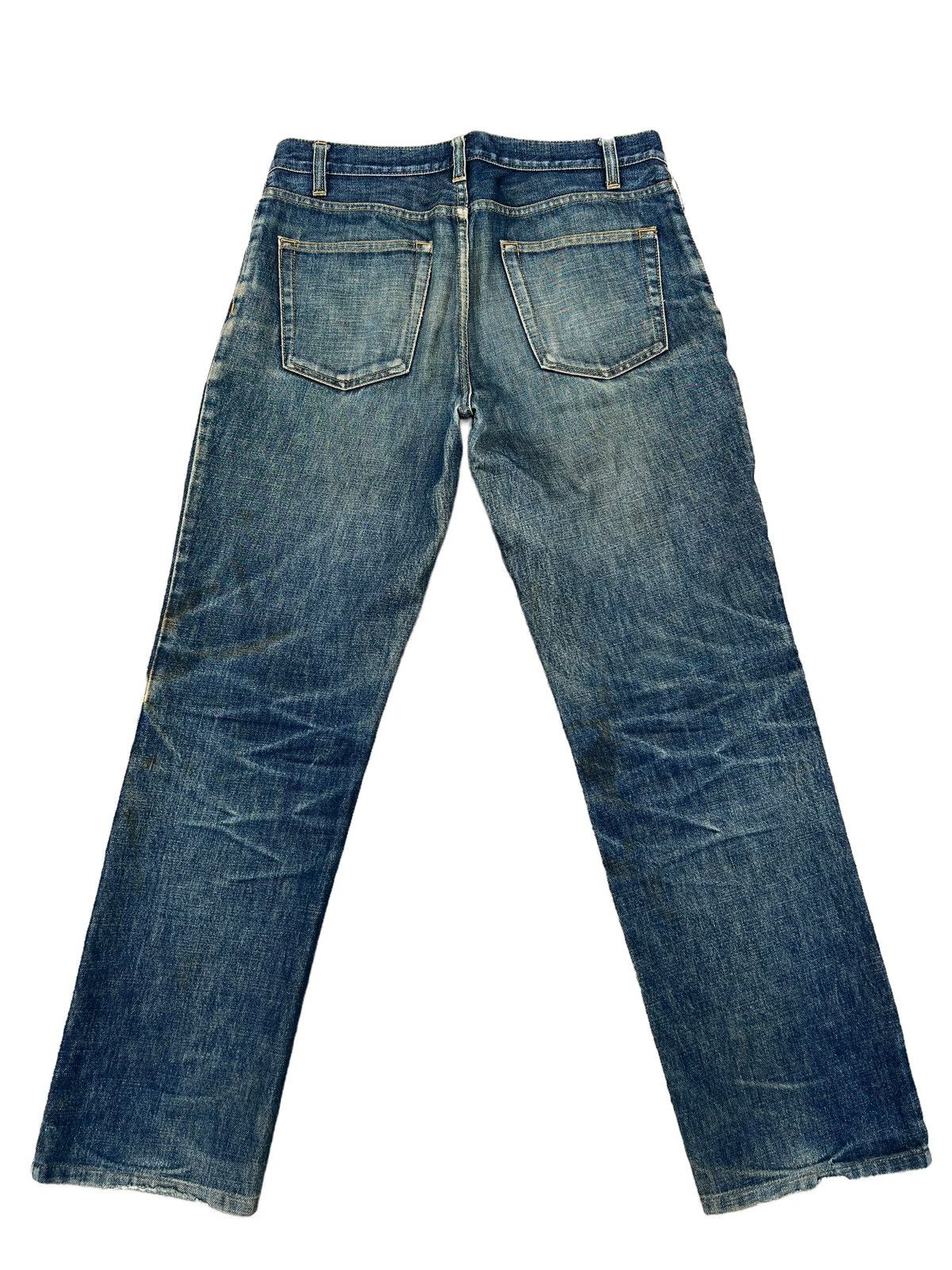 Helmut Lang Vintage 1997 Helmut Lang Mud Denim Dirty Trashed Jeans Size US 31 - 2 Thumbnail