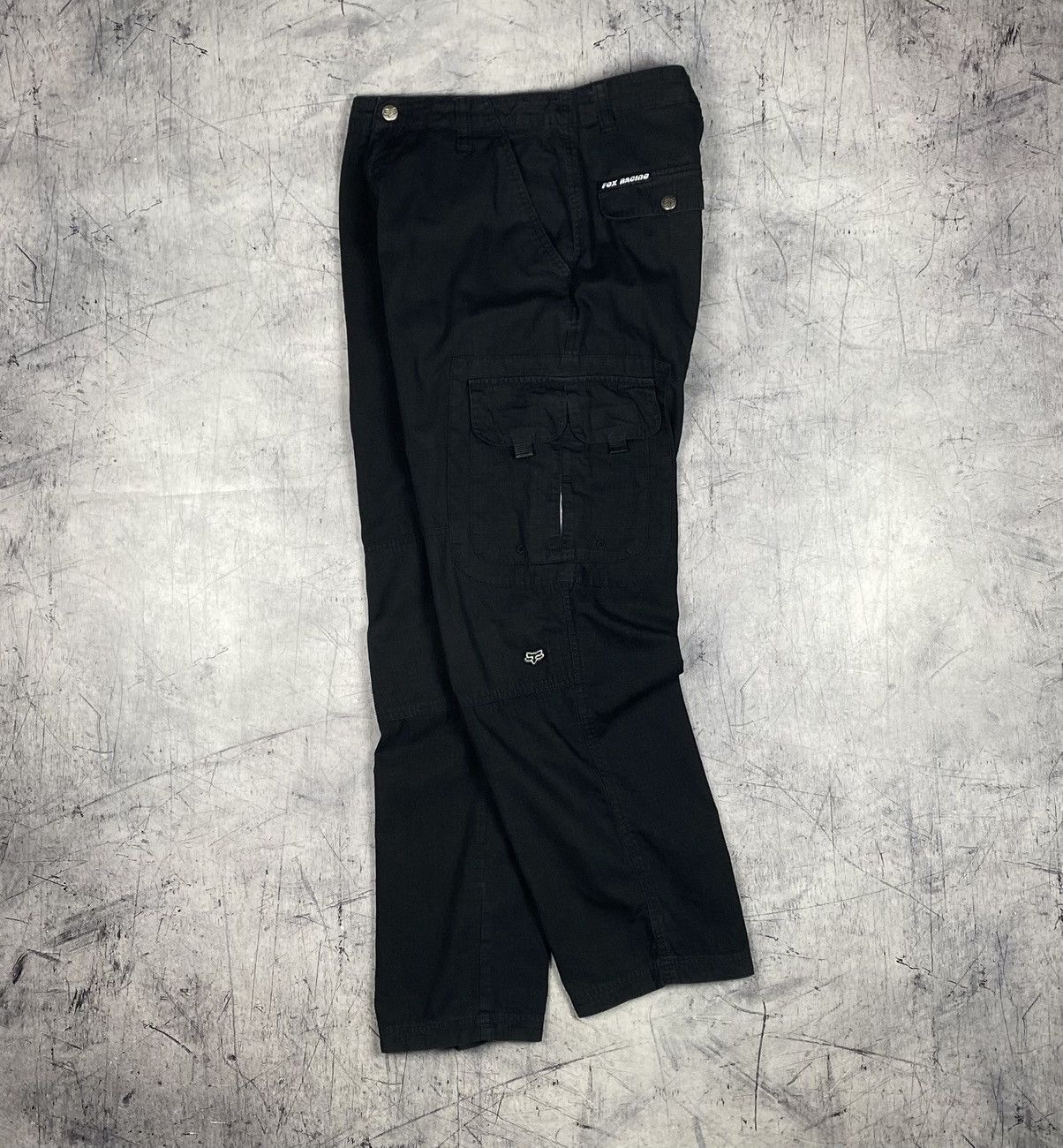 Fox Racing Fox Racing Black Cargo Pants Size 30 Y2K Made In Hong Kong Size US 30 / EU 46 - 2 Thumbnail