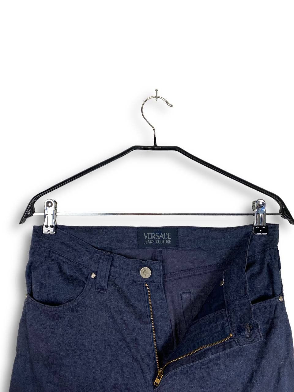 Versace Vintage VERSACE Navy Pants Y2k M518 Size 28" / US 6 / IT 42 - 6 Thumbnail