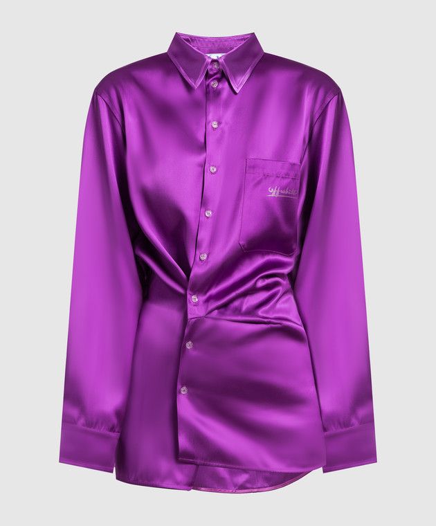 Off-White o1y1225 Mini Dress in Mauve Size XL / US 12-14 / IT 48-50 - 1 Thumbnail
