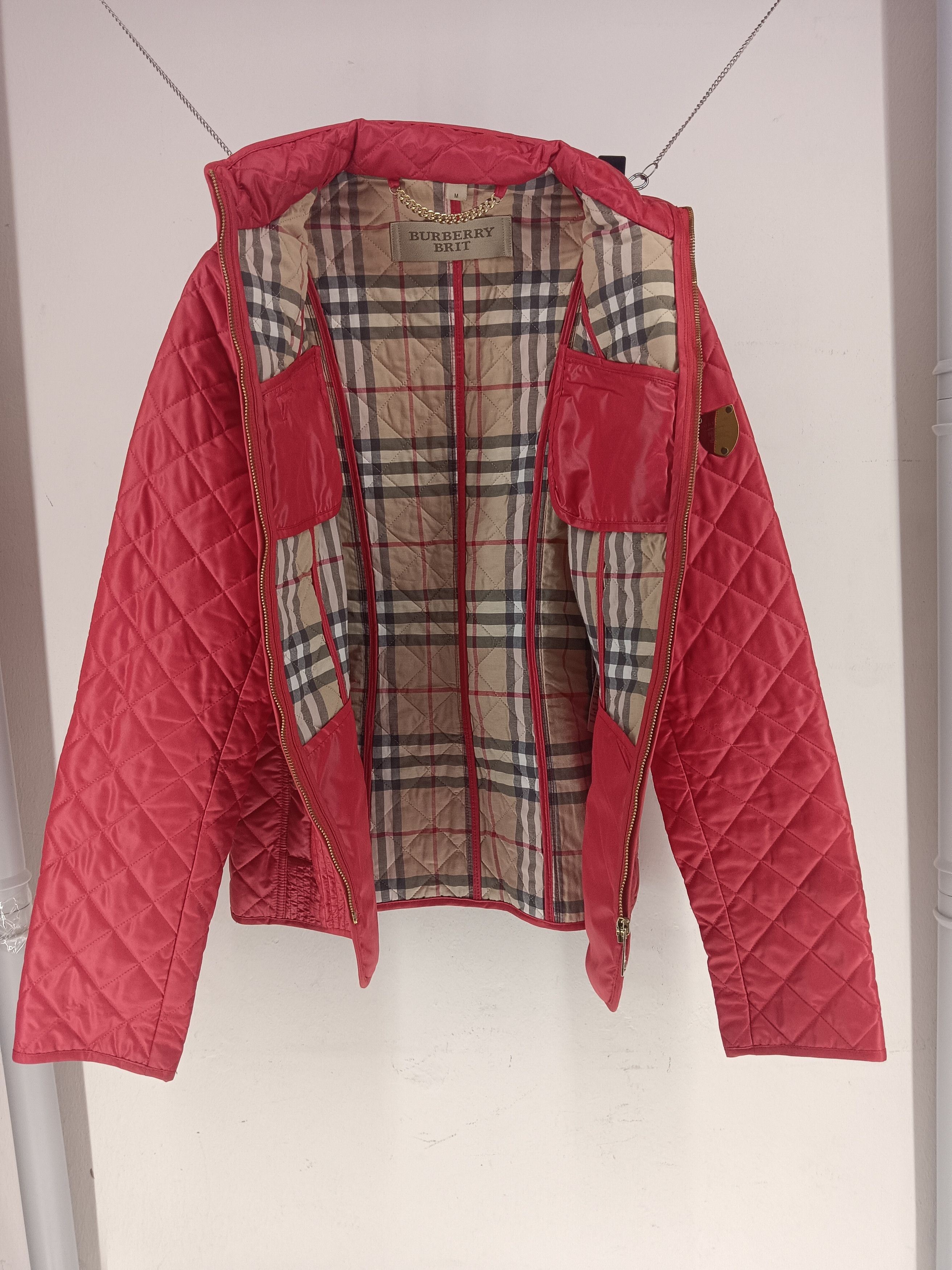 Burberry Burberry Brit Plaid Red Jacket Size S / US 4 / IT 40 - 7 Thumbnail