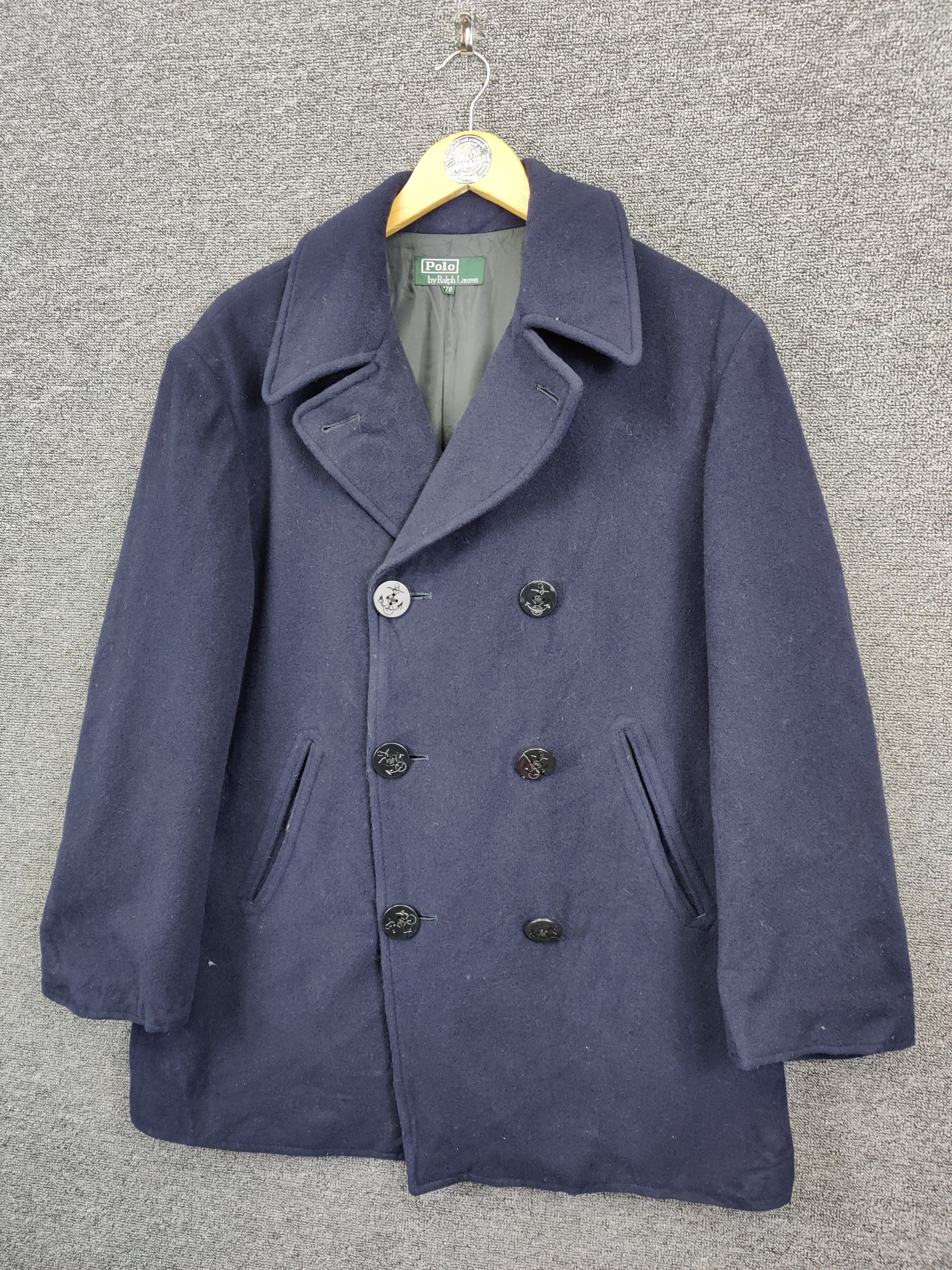 Polo Ralph Lauren Vintage Polo Ralph Lauren Double Breasted Wool Coat Size US M / EU 48-50 / 2 - 2 Thumbnail