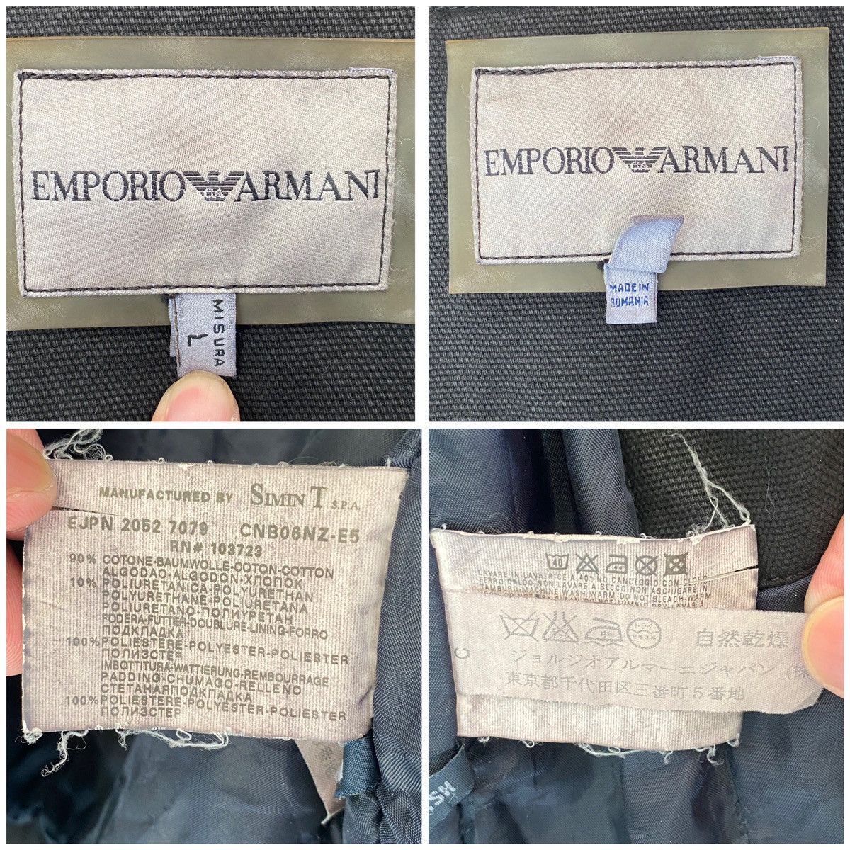Armani Rare🔥EMPORIO ARMANI Zipper Jacket Size US L / EU 52-54 / 3 - 25 Thumbnail