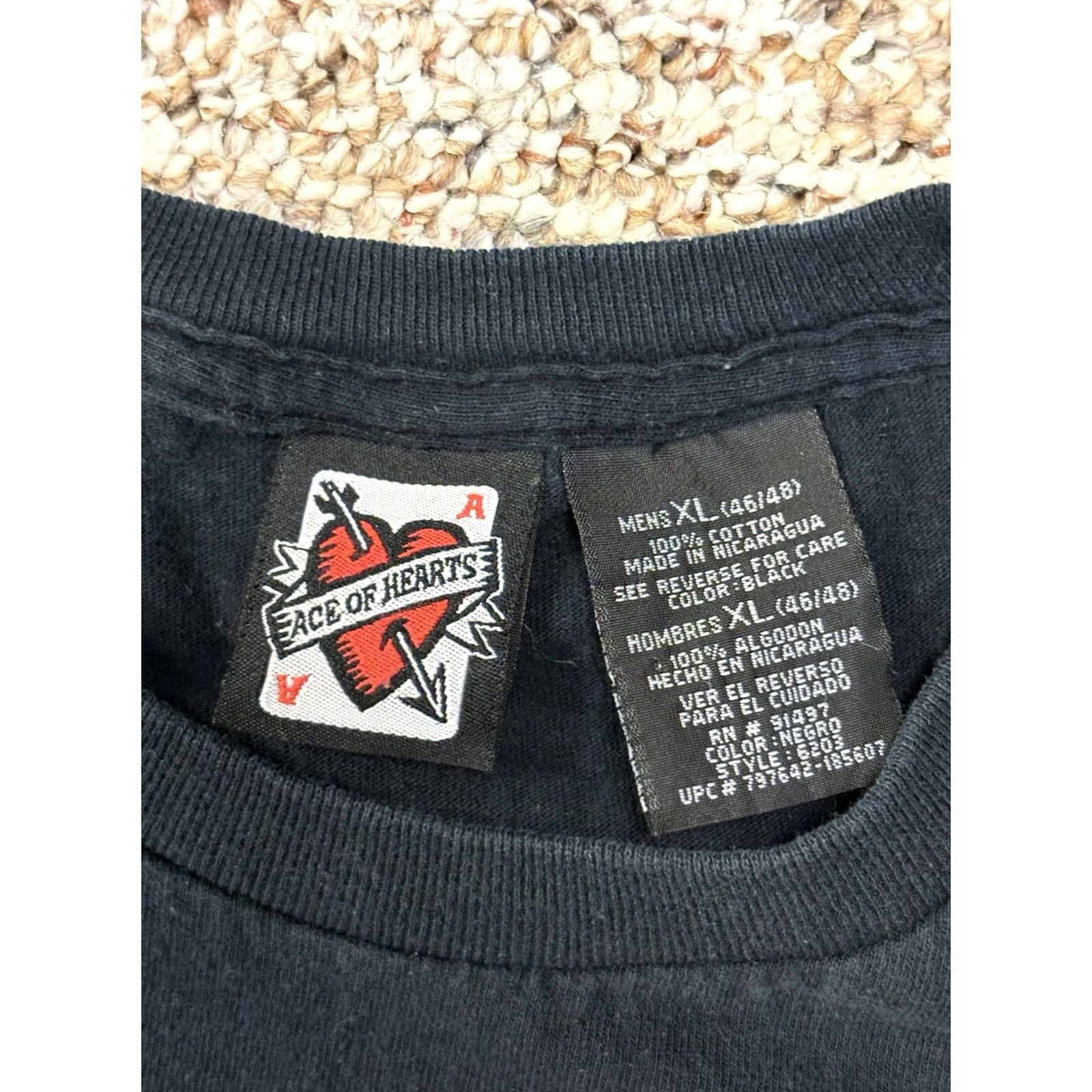 Vintage VINTAGE Ace Of Hearts T-Shirt Black XL Adults Short Sleeve "Sorry I’m Taken" Mens Size US XL / EU 56 / 4 - 4 Thumbnail