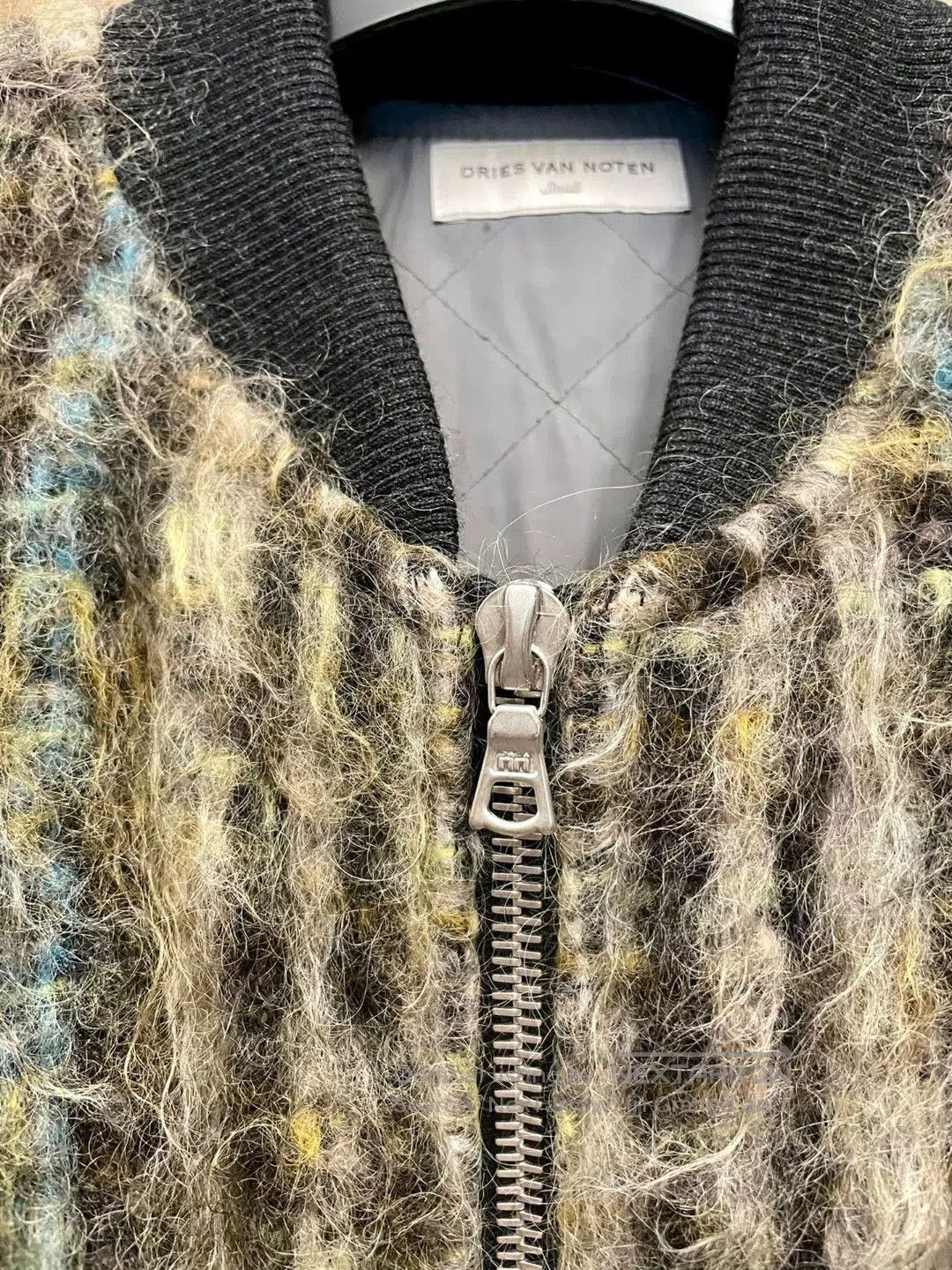Dries Van Noten Multi Colored Textured Bomber Jacket. Size US S / EU 44-46 / 1 - 3 Thumbnail