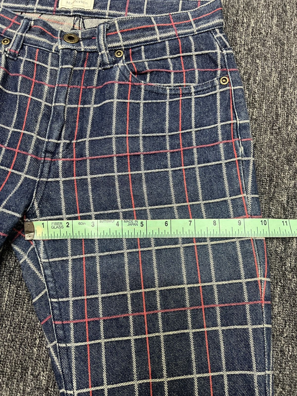 Hysteric Glamour Hysteric Glamour Checkered Denim Pant Size 27" / US 4 / IT 40 - 12 Thumbnail