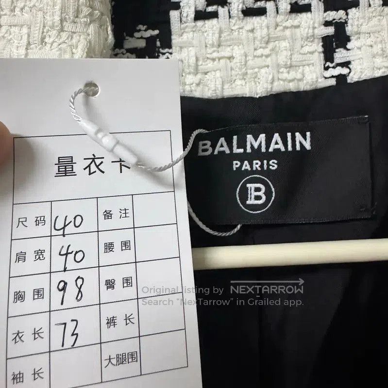 Balmain Balmain Multi-Color Wool Blend Women's Jacket . Size L / US 10 / IT 46 - 3 Thumbnail