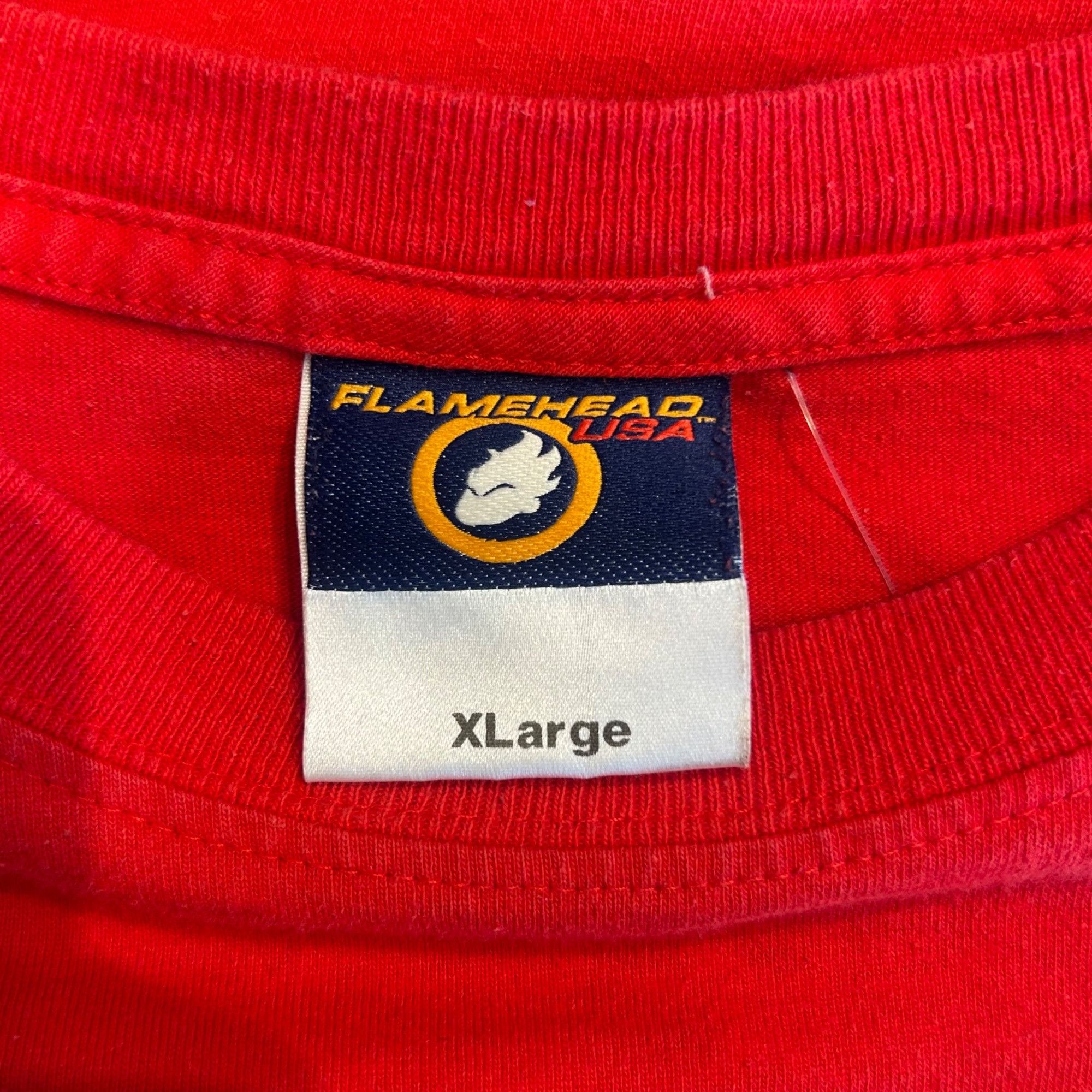 JNCO Vintage Jnco Flamehead USA Red Long Sleeve T Shirt XL Size US XL / EU 56 / 4 - 3 Thumbnail