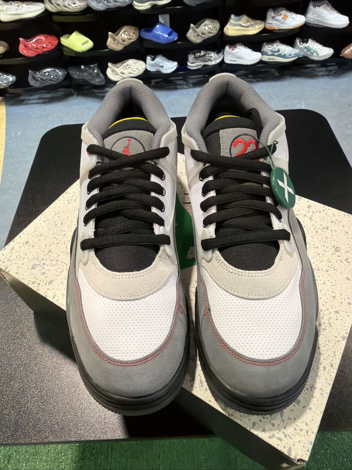 Jordan Brand Air Jordan 4 RM US 13 Mens White/Black/Red Nike Size US 13 / EU 46 - 8 Thumbnail