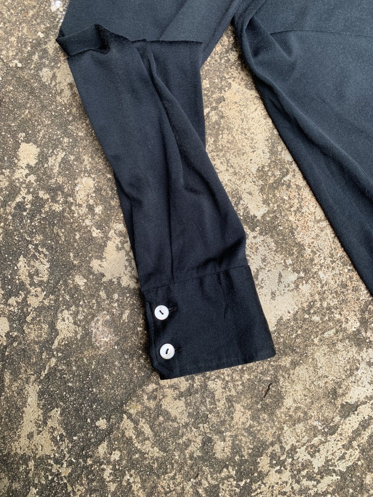 Hysteric Glamour × Japanese Brand 2000s 25:00 Japan Faded Black Trim Shirt Size M / US 6-8 / IT 42-44 - 6 Thumbnail