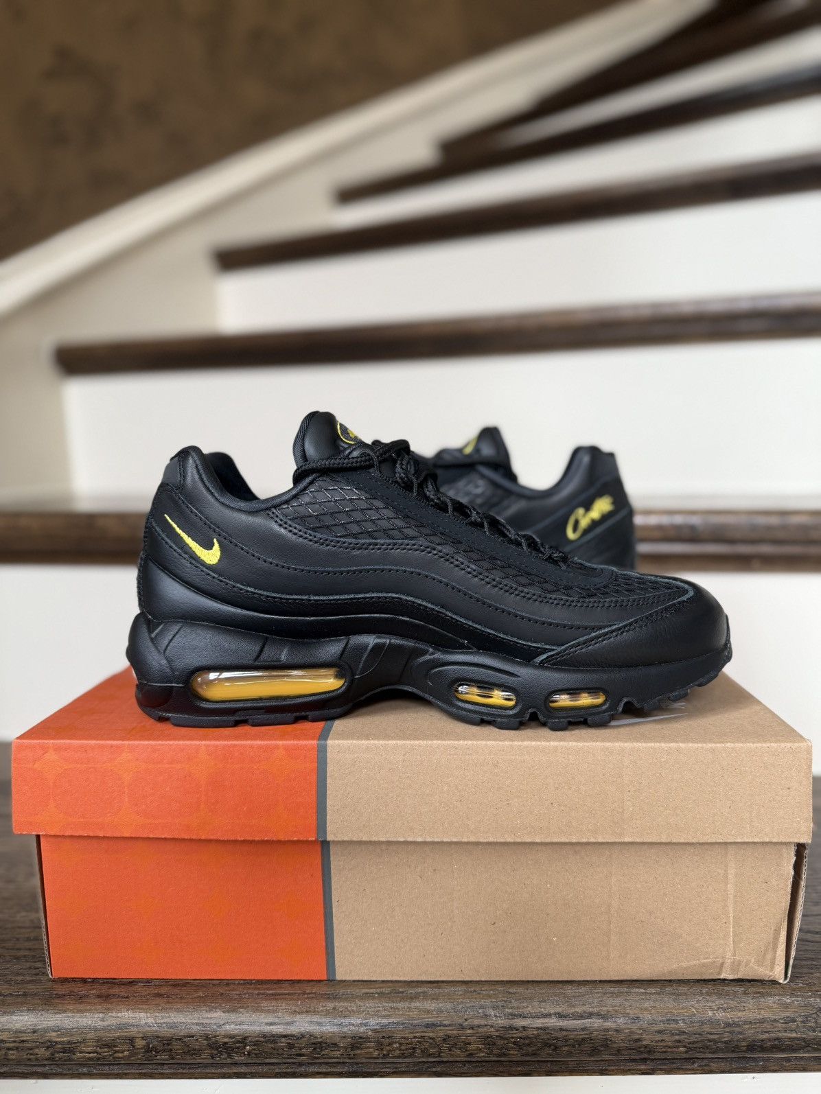 Corteiz × Nike Nike Air Max 95 x Corteiz Honey Blacks size 9 US Size US 9 / EU 42 - 2 Thumbnail