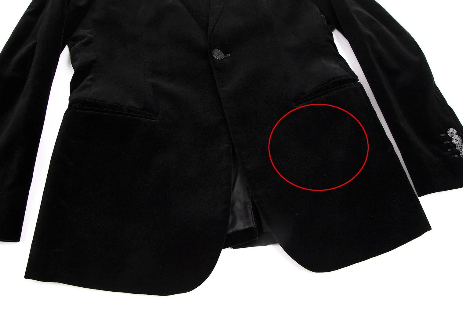 Emporio Armani Velvet 1-Button Jacket in Black Size 46 Size US S / EU 44-46 / 1 - 6 Thumbnail