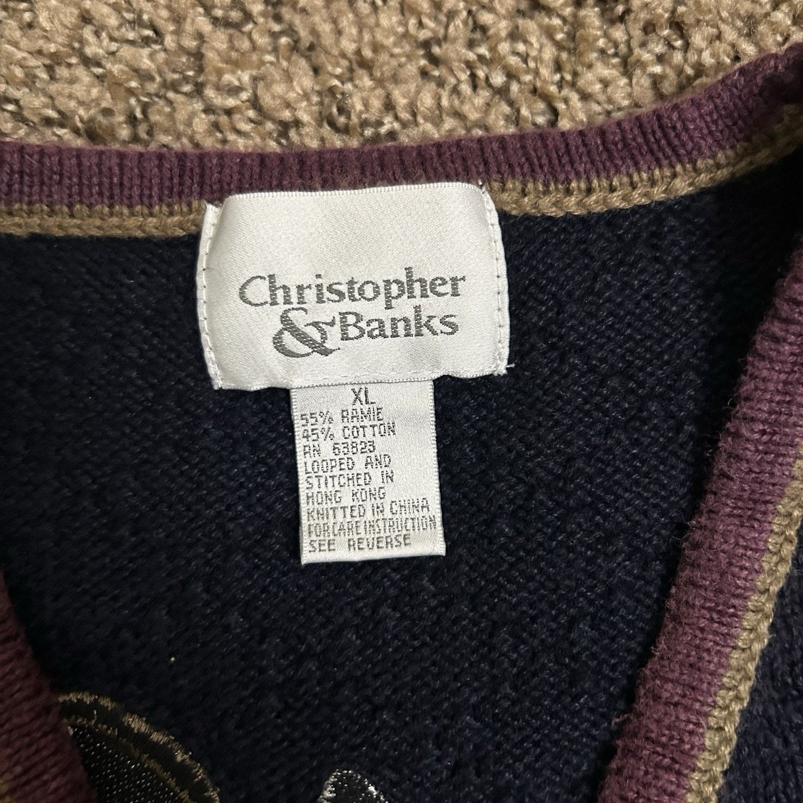 Other Vintage Christopher & Banks Embroidered Golf Vest Size XL Size XL / US 12-14 / IT 48-50 - 5 Thumbnail