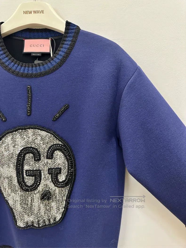 Gucci Gucci Space cotton sweatshirt skull double G sweatshirt Size XXS / US 00 / IT 34 - 2 Thumbnail