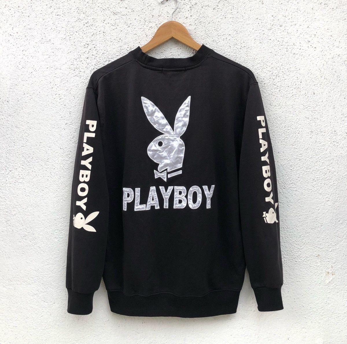 Vintage Vintage 90s Sun Faded PLAYBOY Big Logo Sweatshirt Size US M / EU 48-50 / 2 - 1 Thumbnail